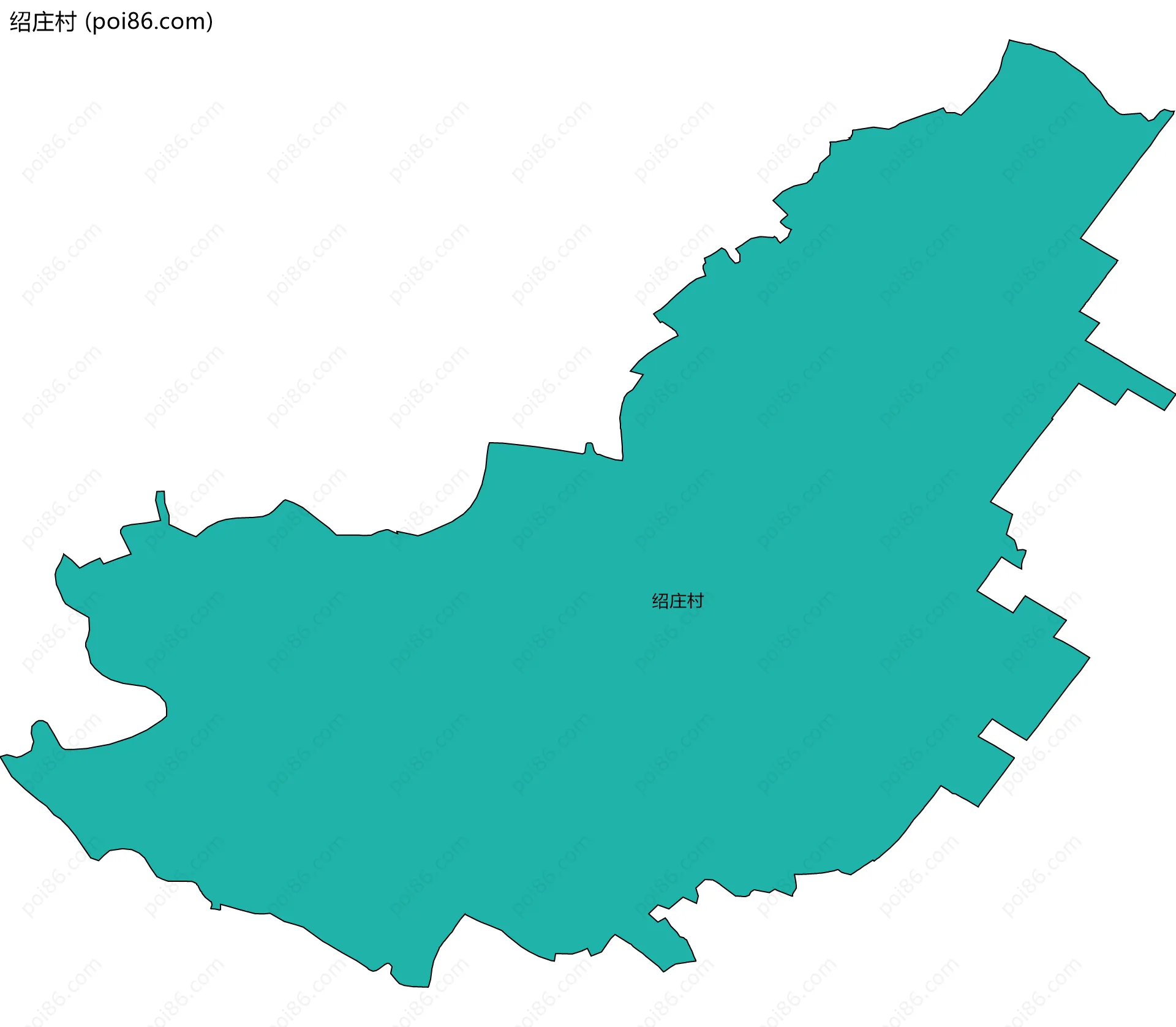 绍庄村边界地图