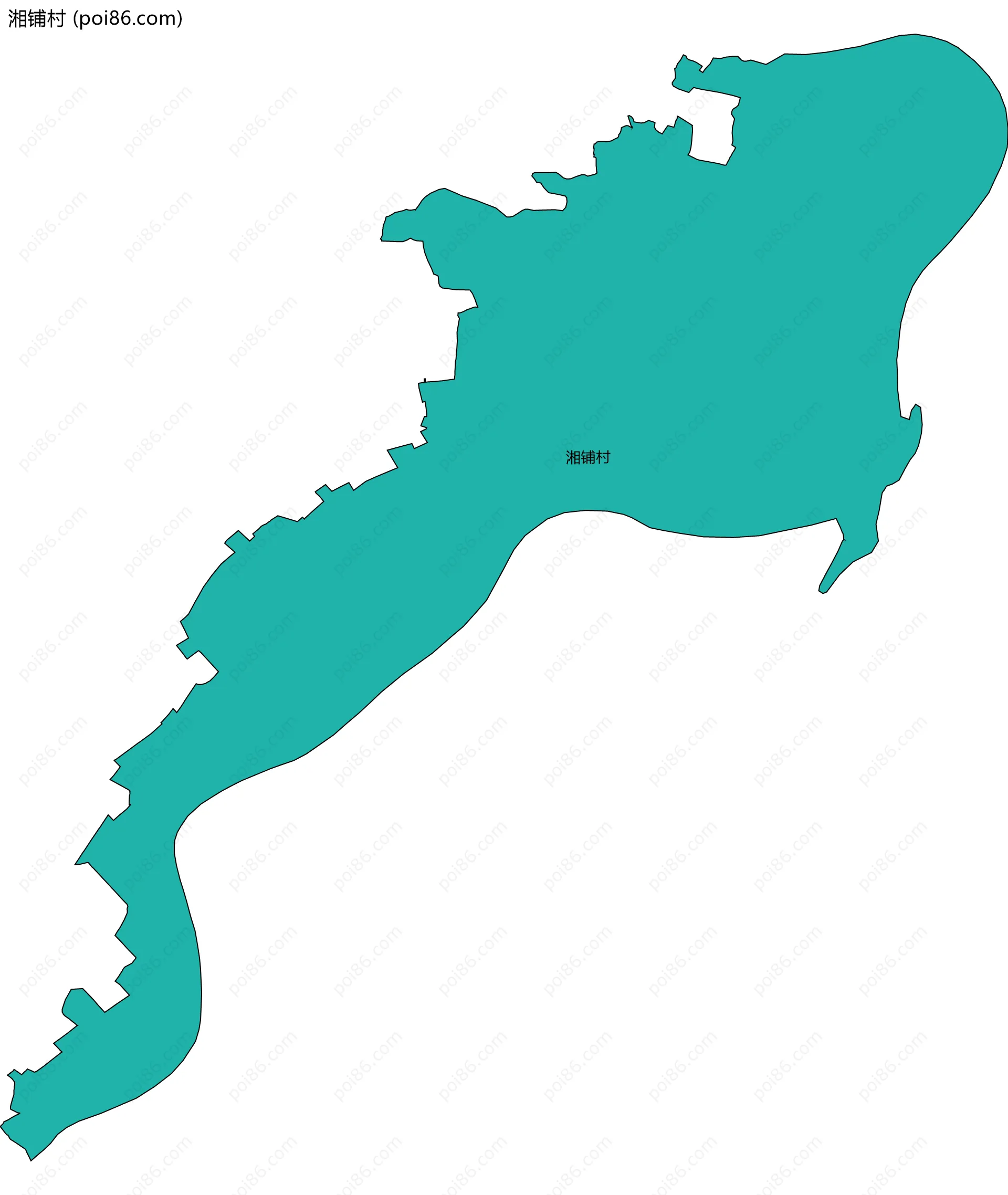 湘铺村边界地图