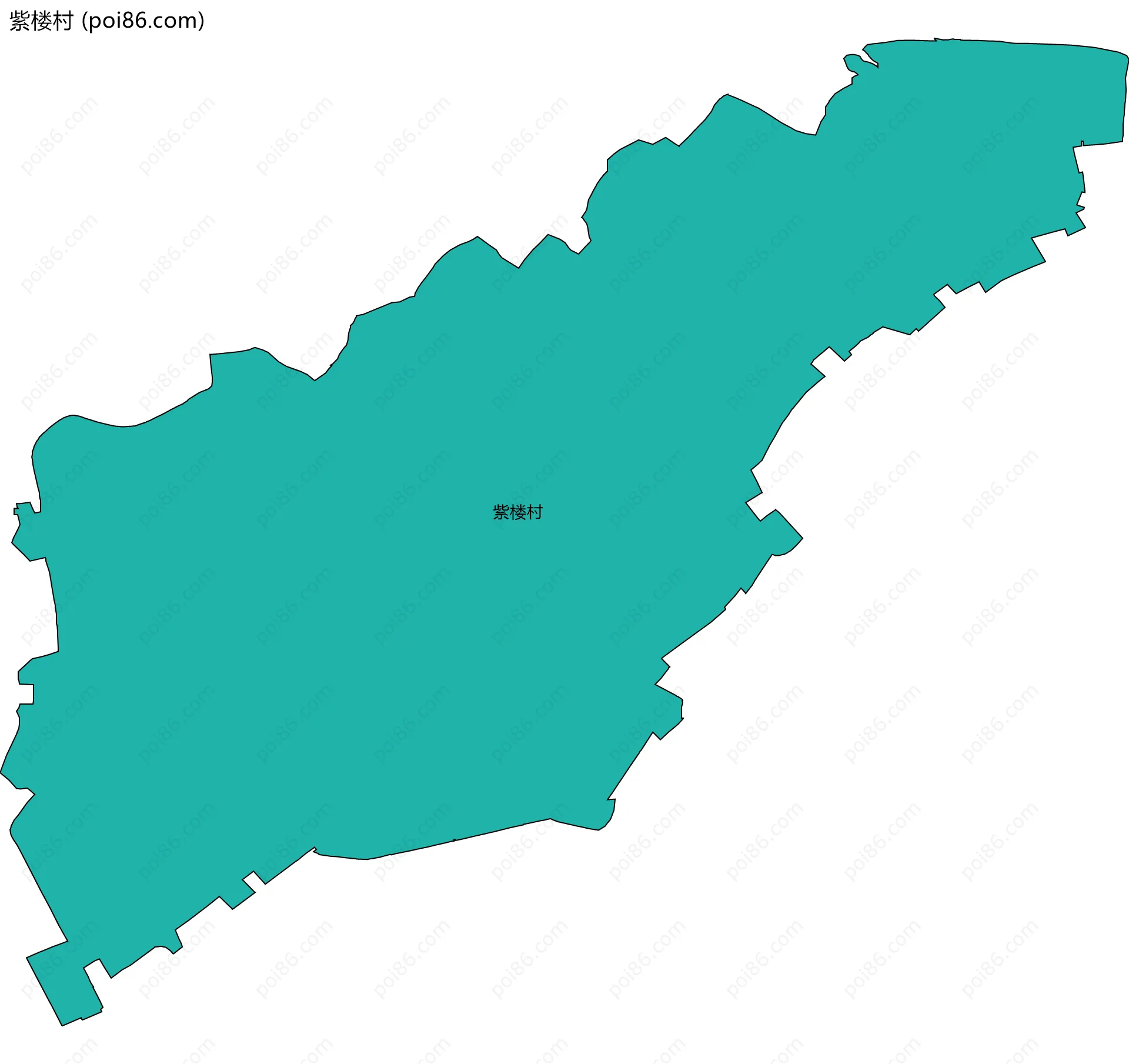 紫楼村边界地图