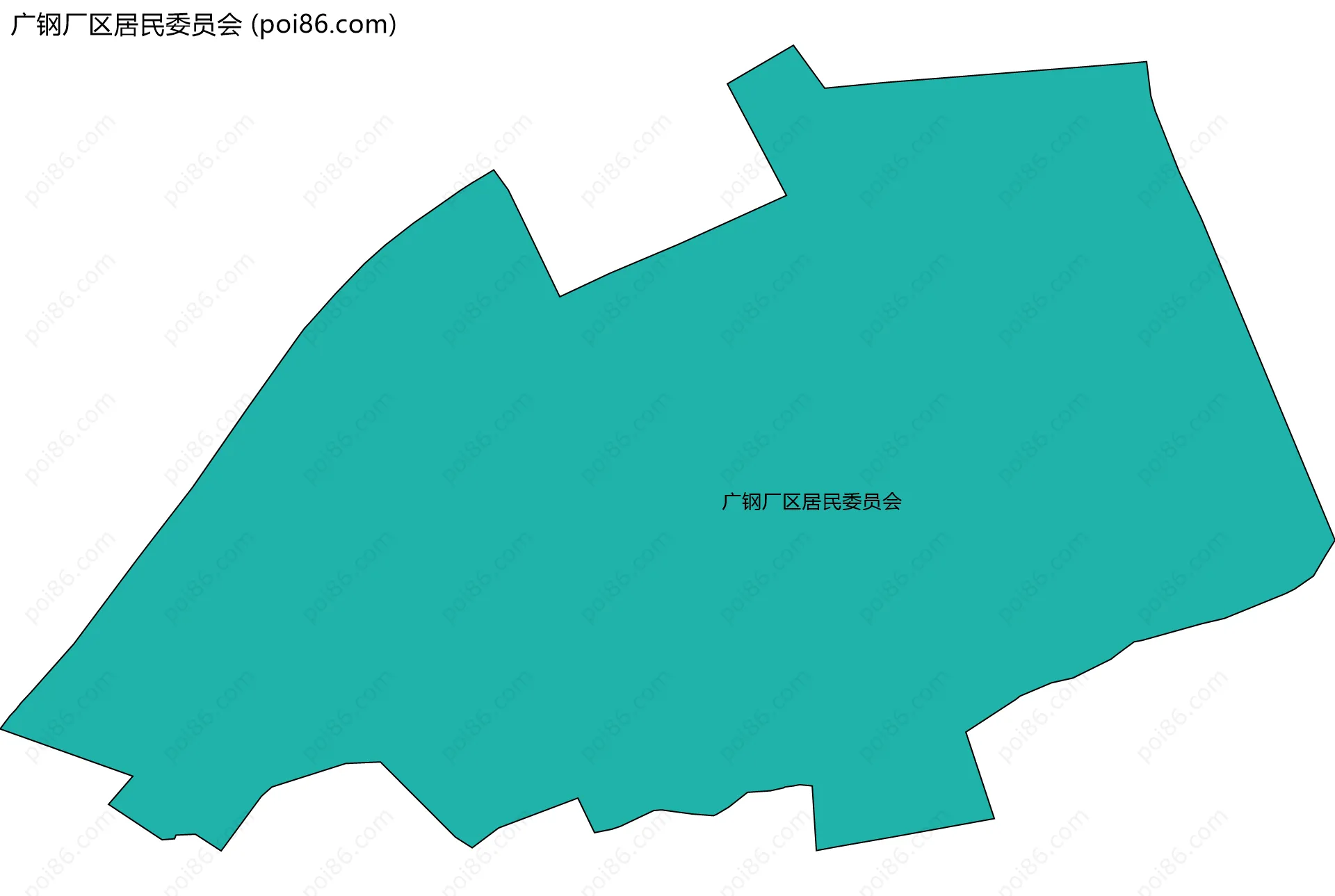 广钢厂区居民委员会边界地图