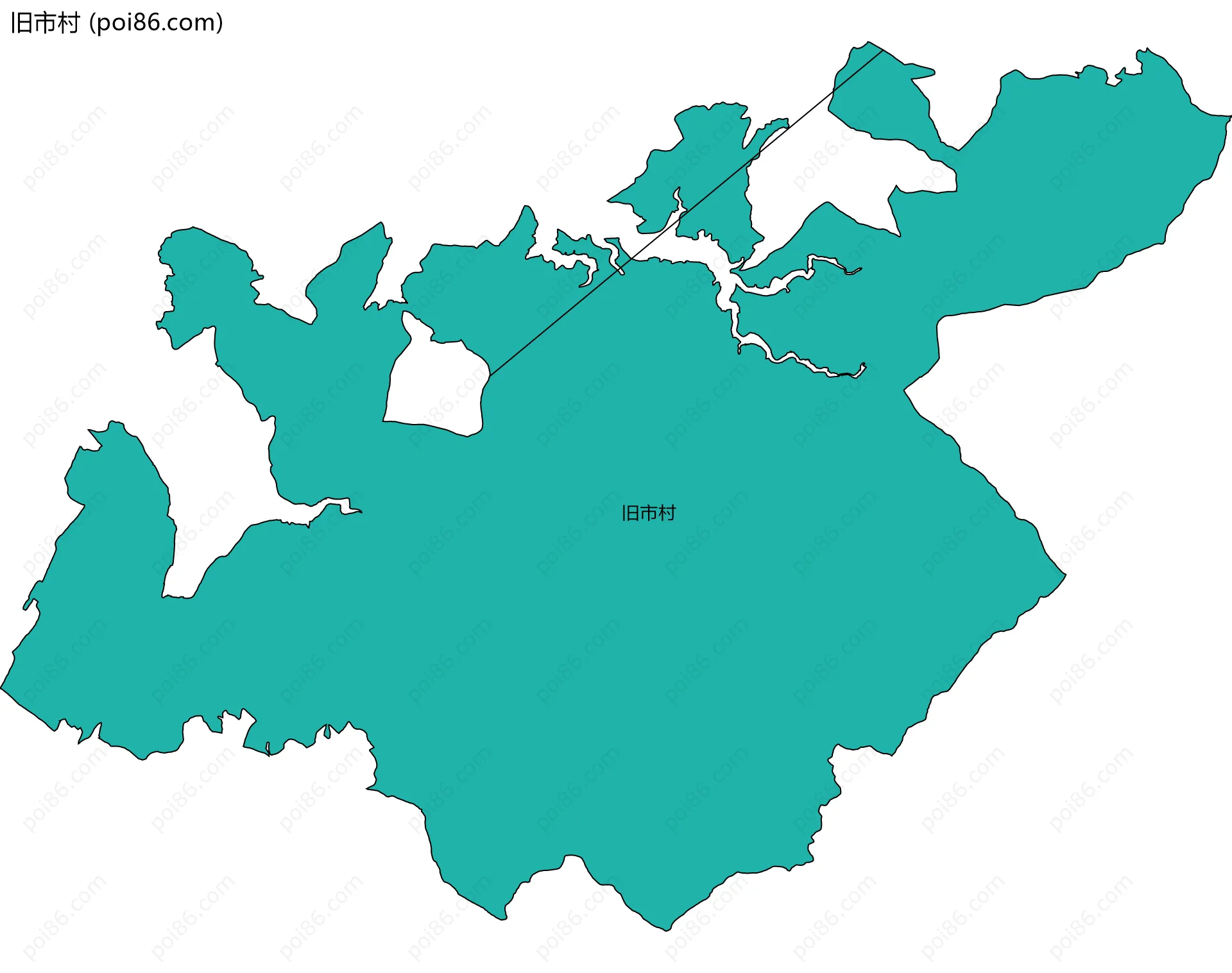 旧市村边界地图