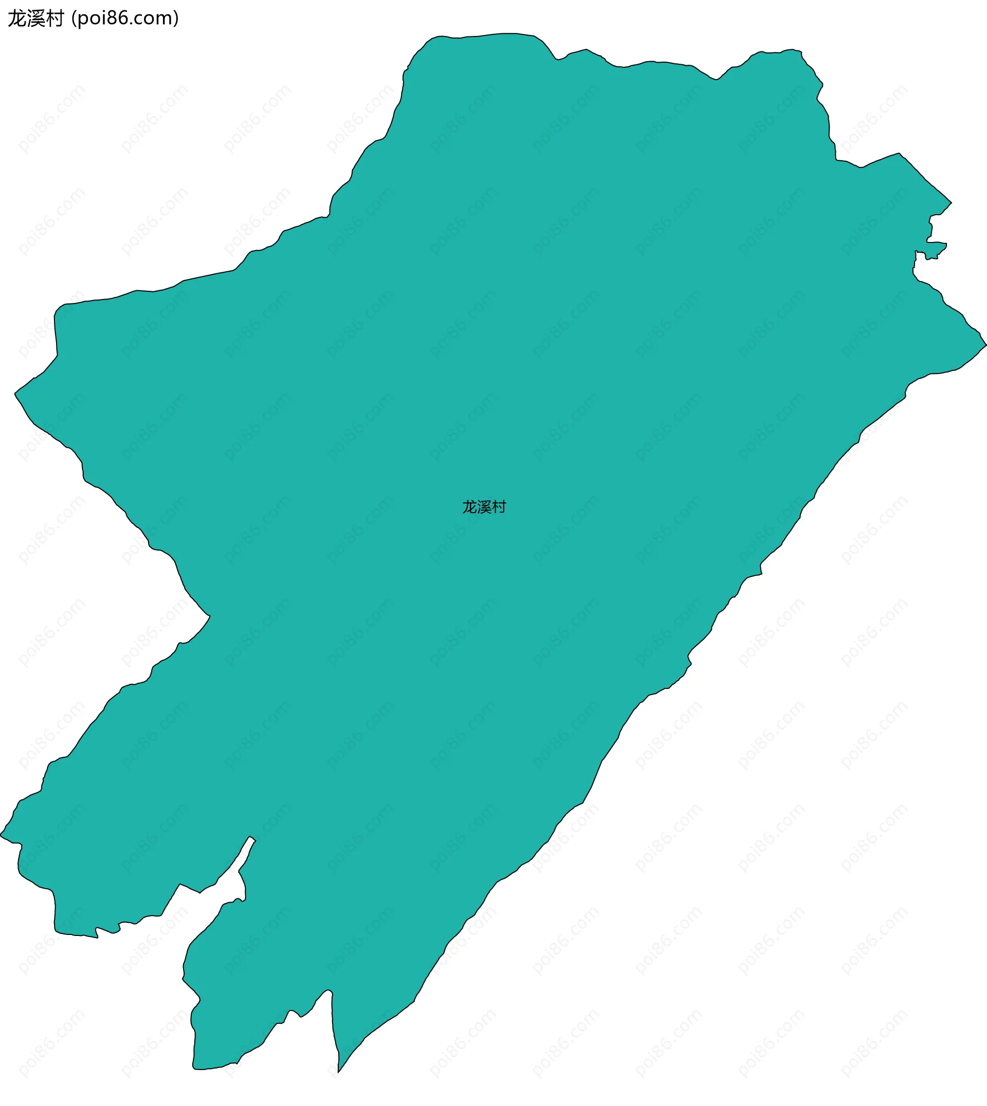 龙溪村边界地图