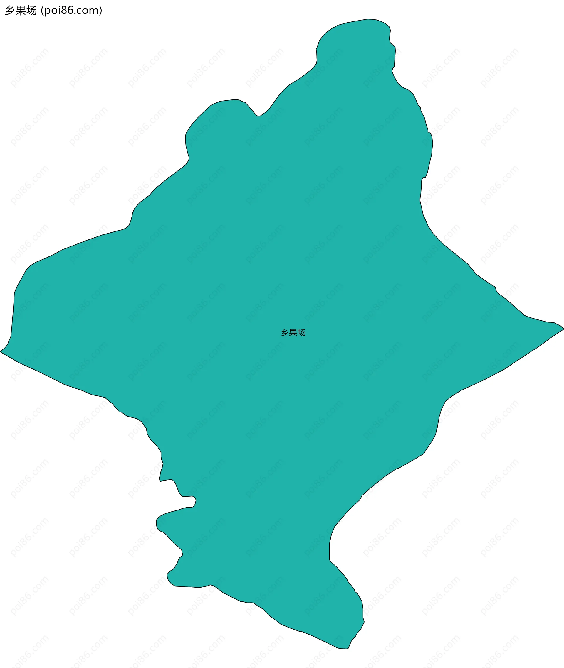 乡果场边界地图