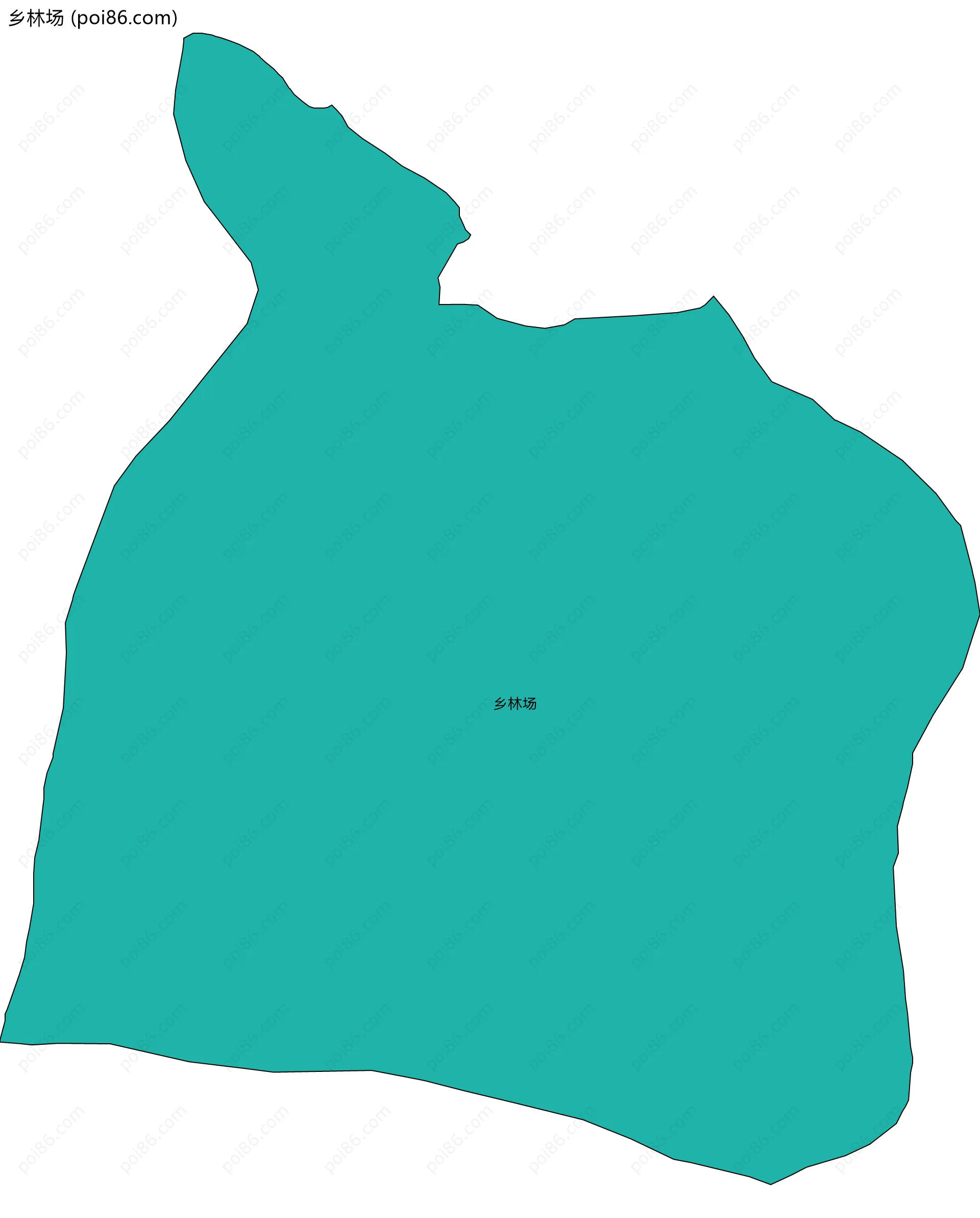 乡林场边界地图