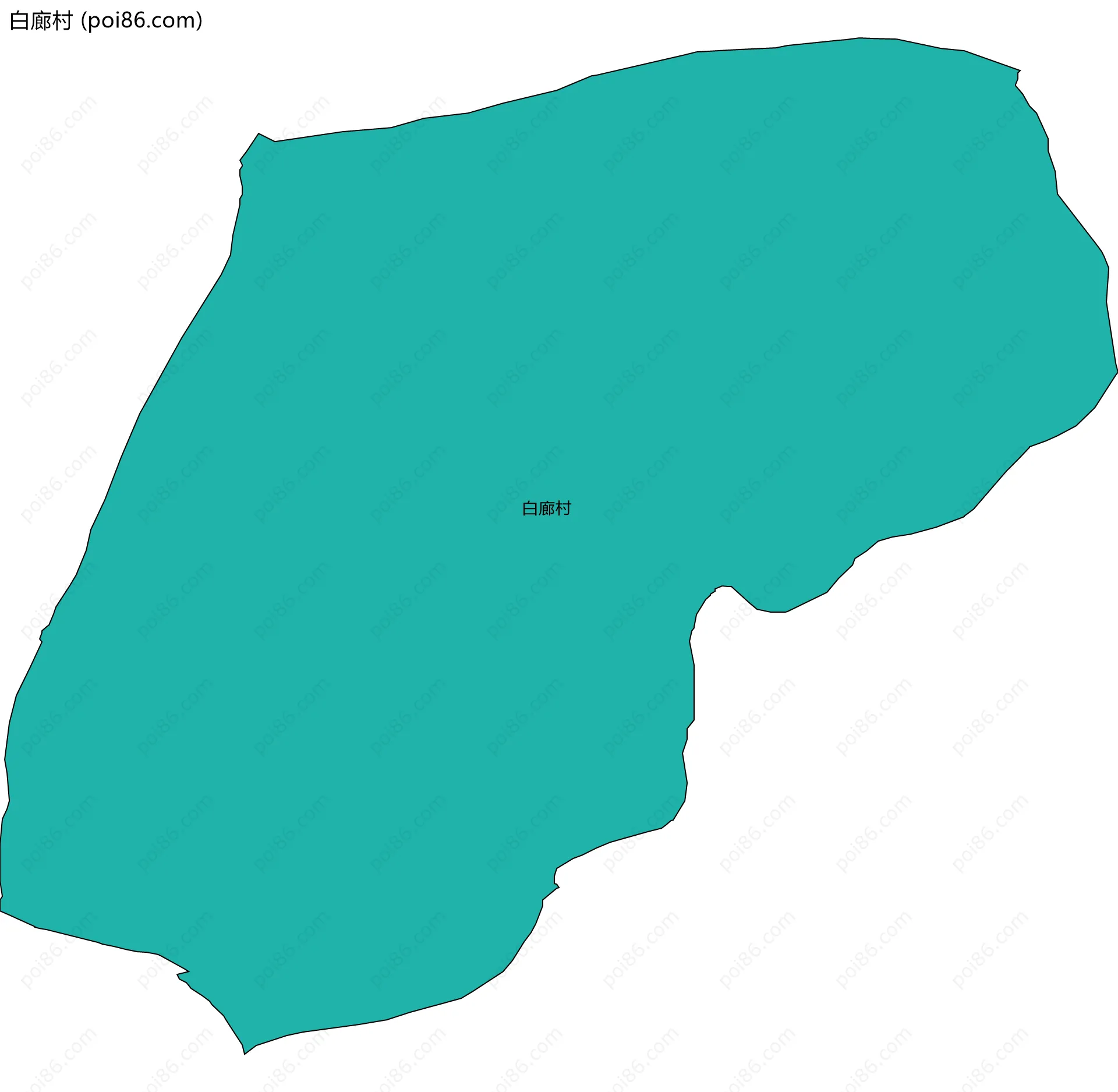 白廊村边界地图