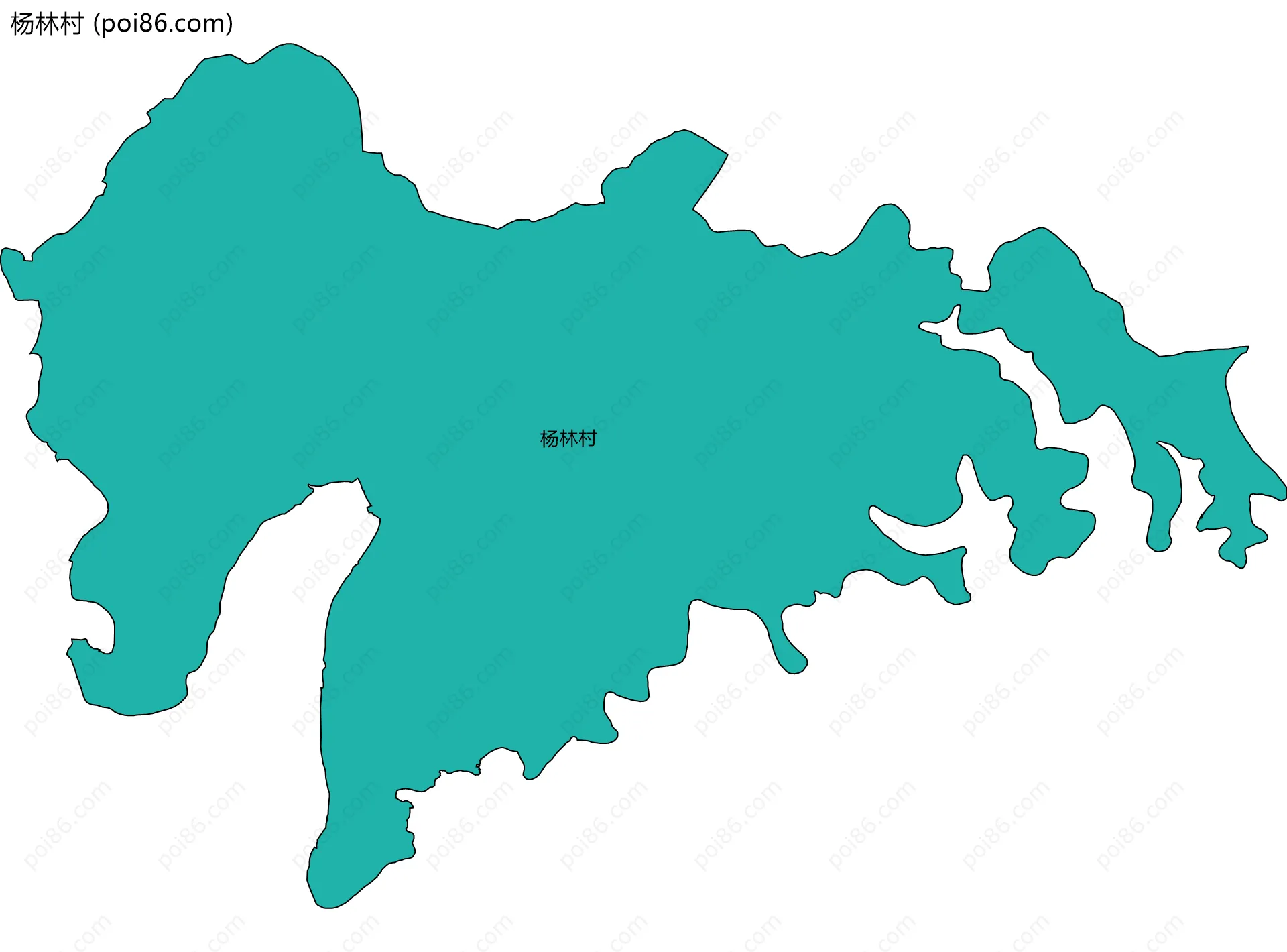 杨林村边界地图