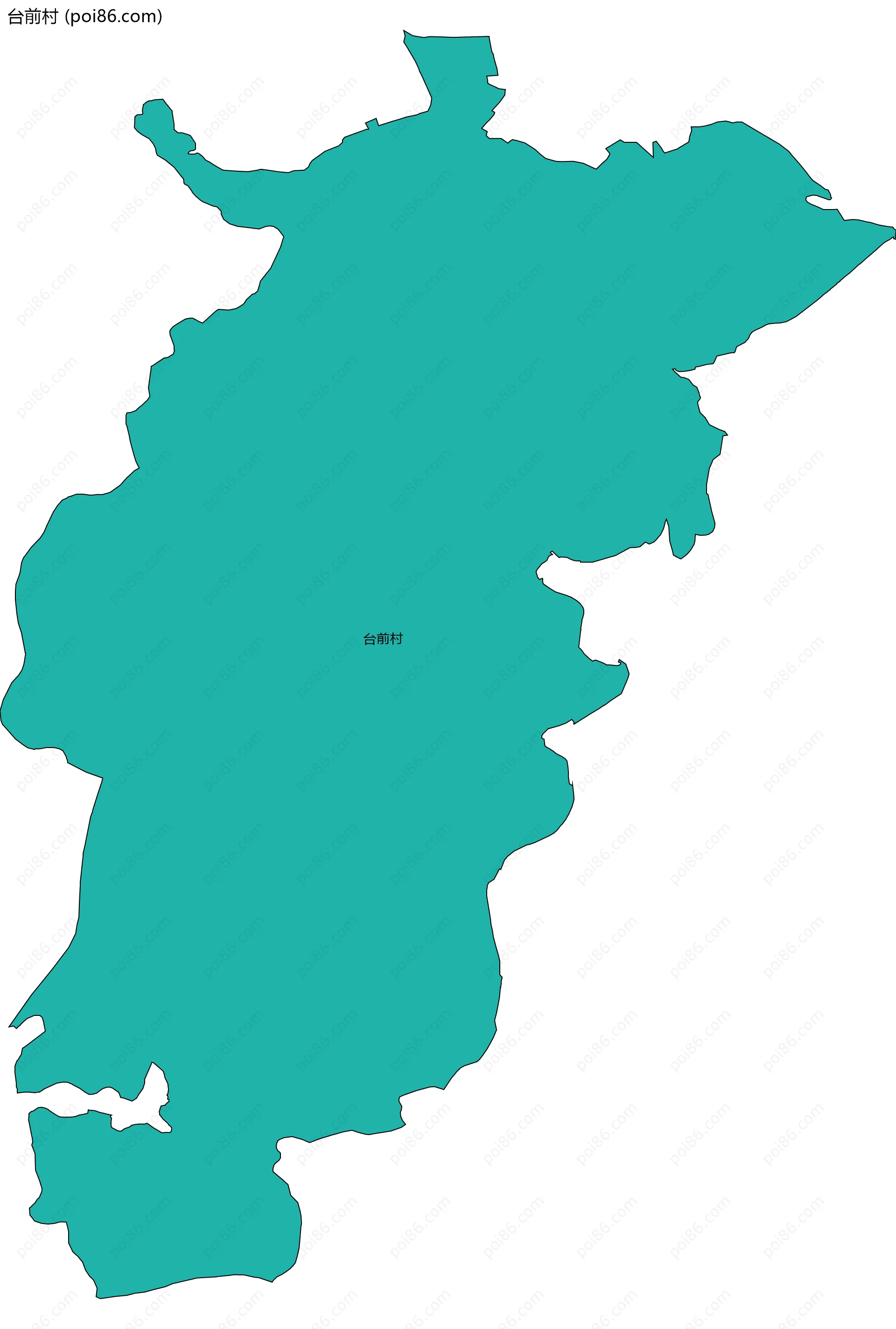 台前村边界地图