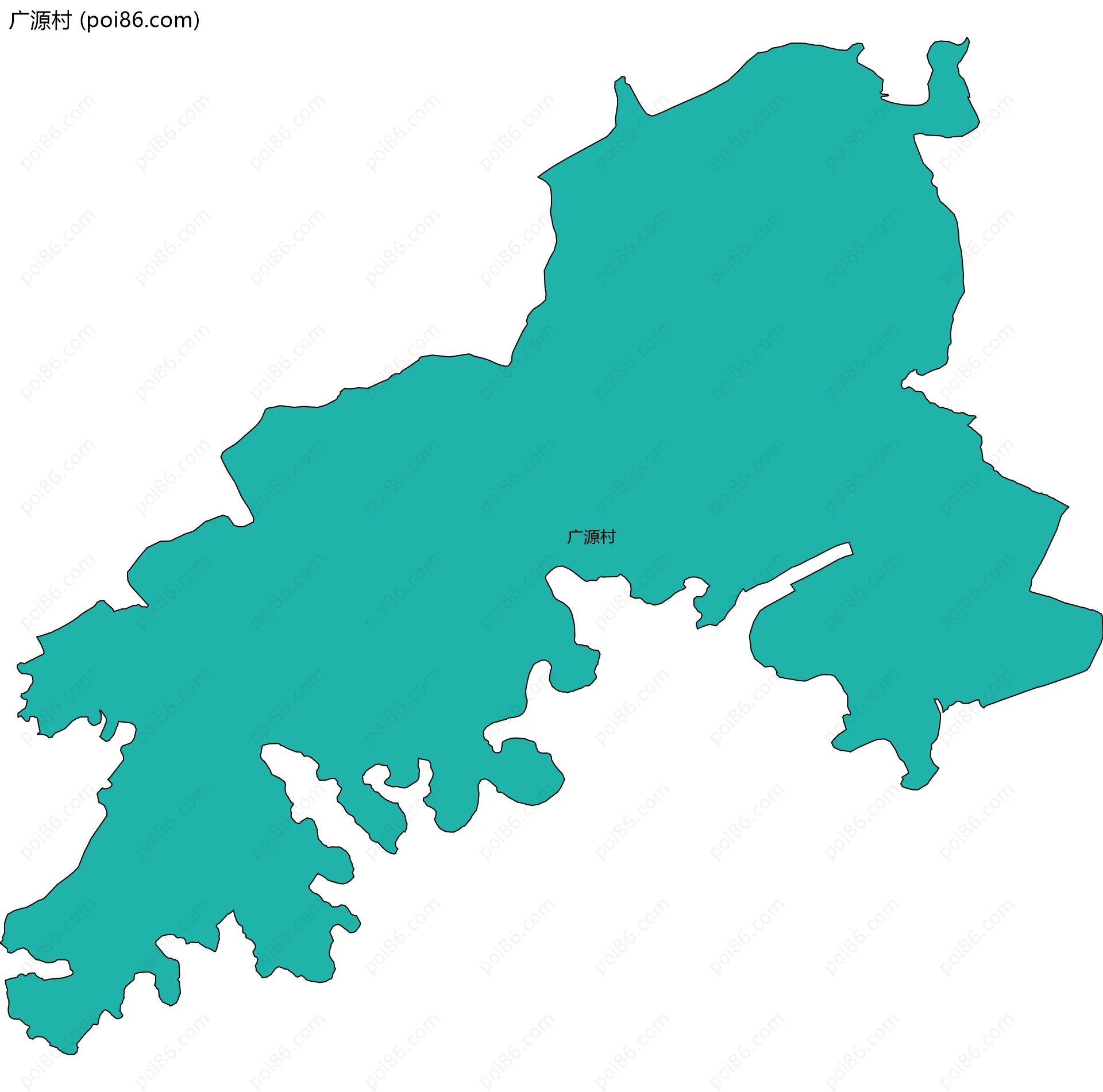 广源村边界地图