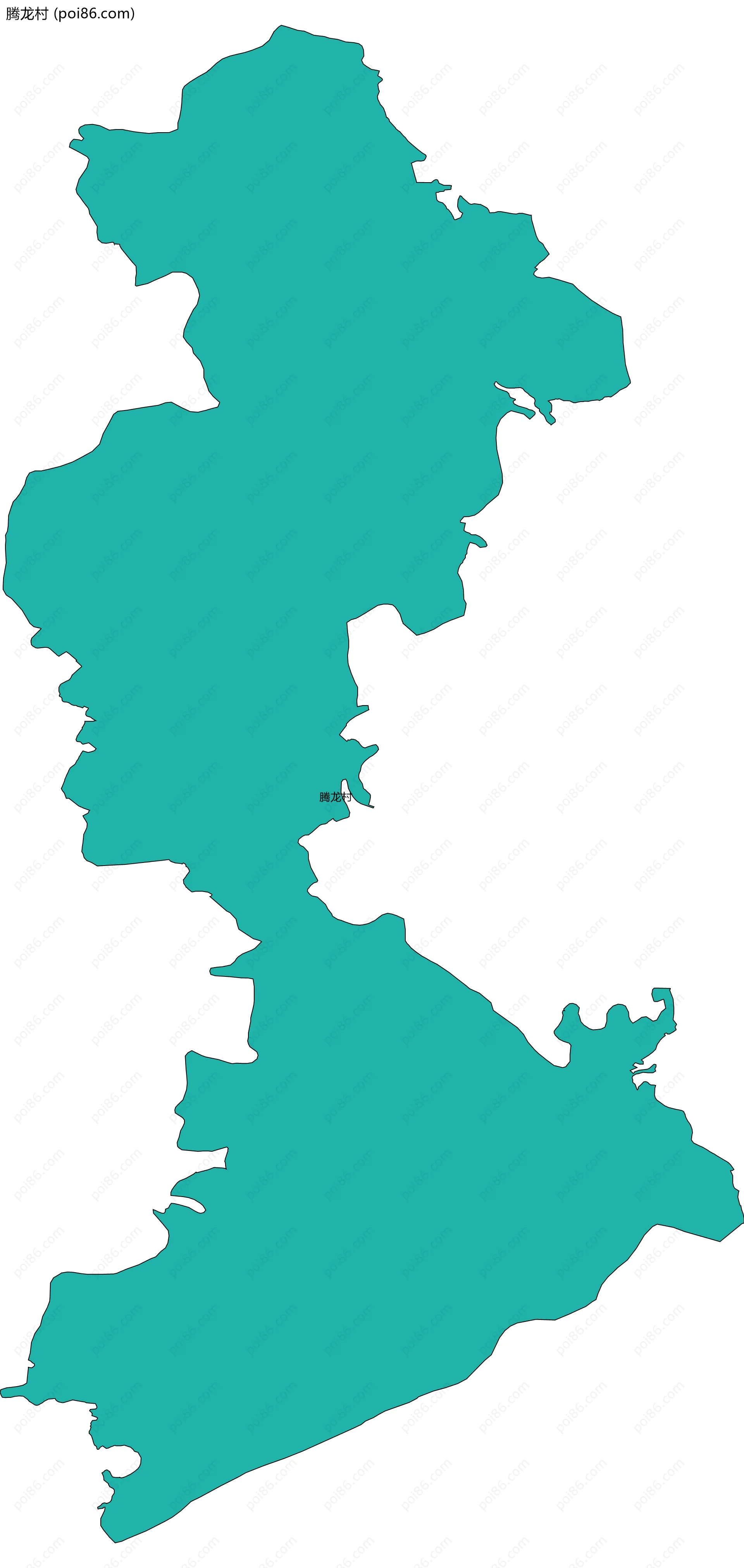 腾龙村边界地图