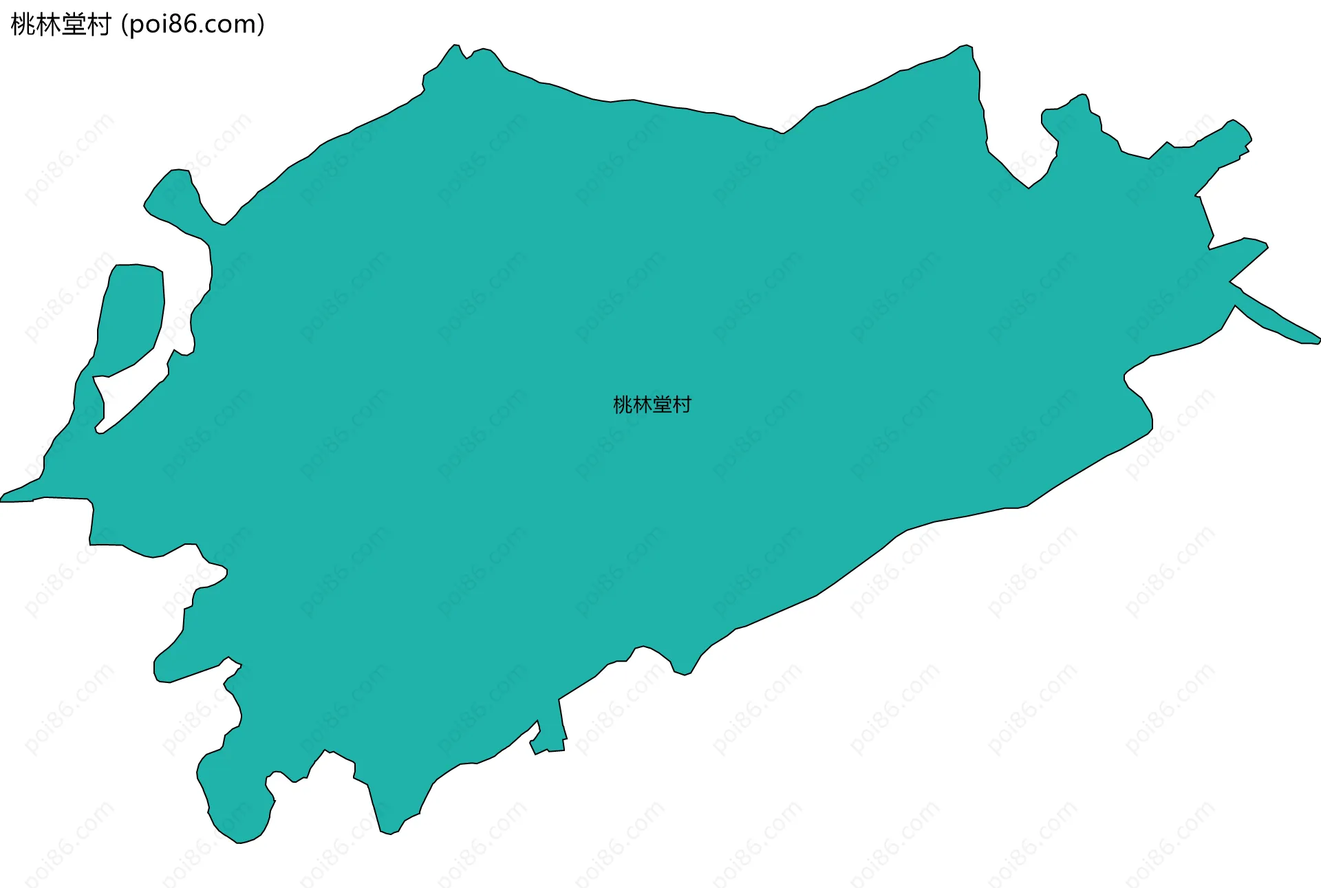 桃林堂村边界地图