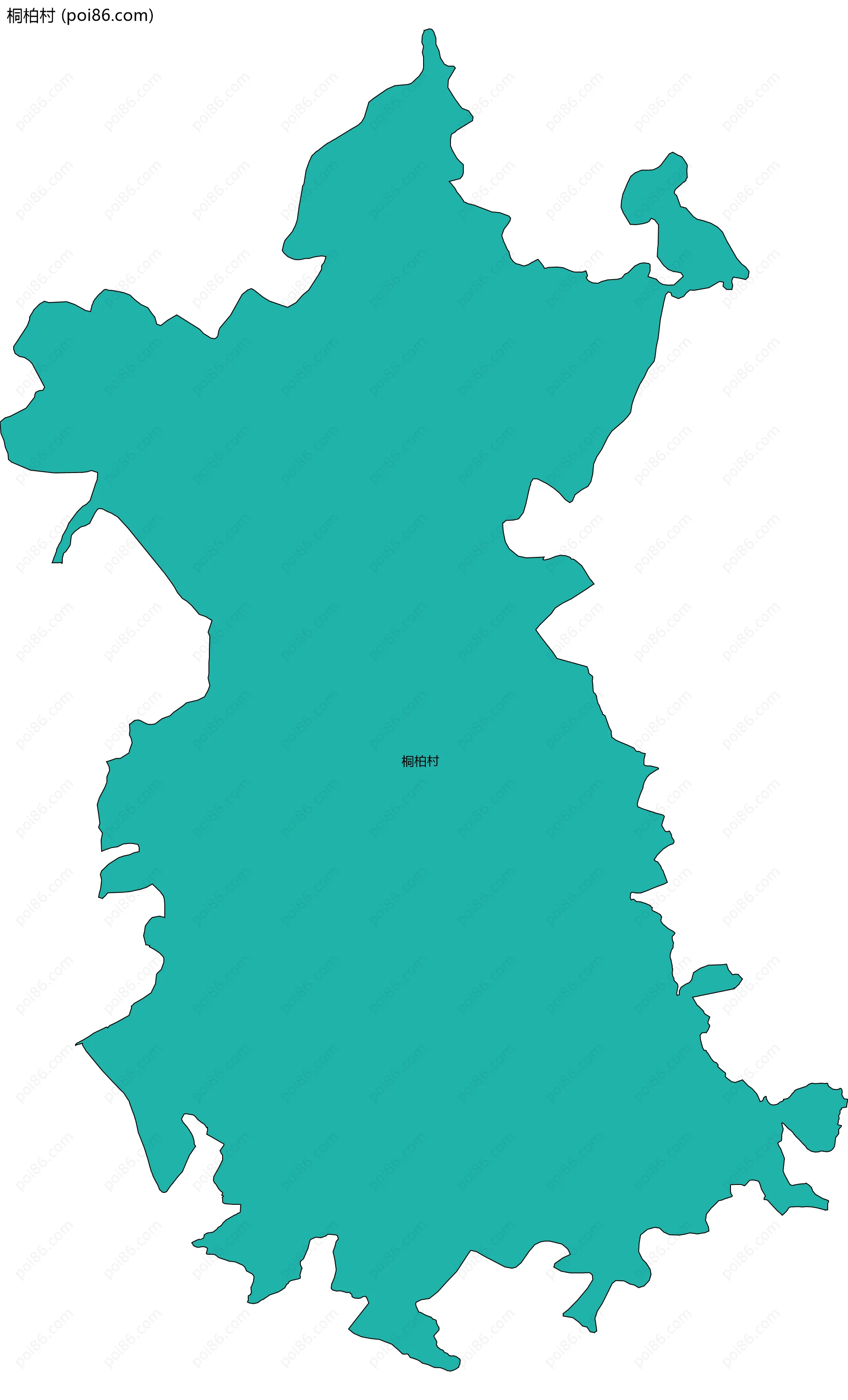 桐柏村边界地图