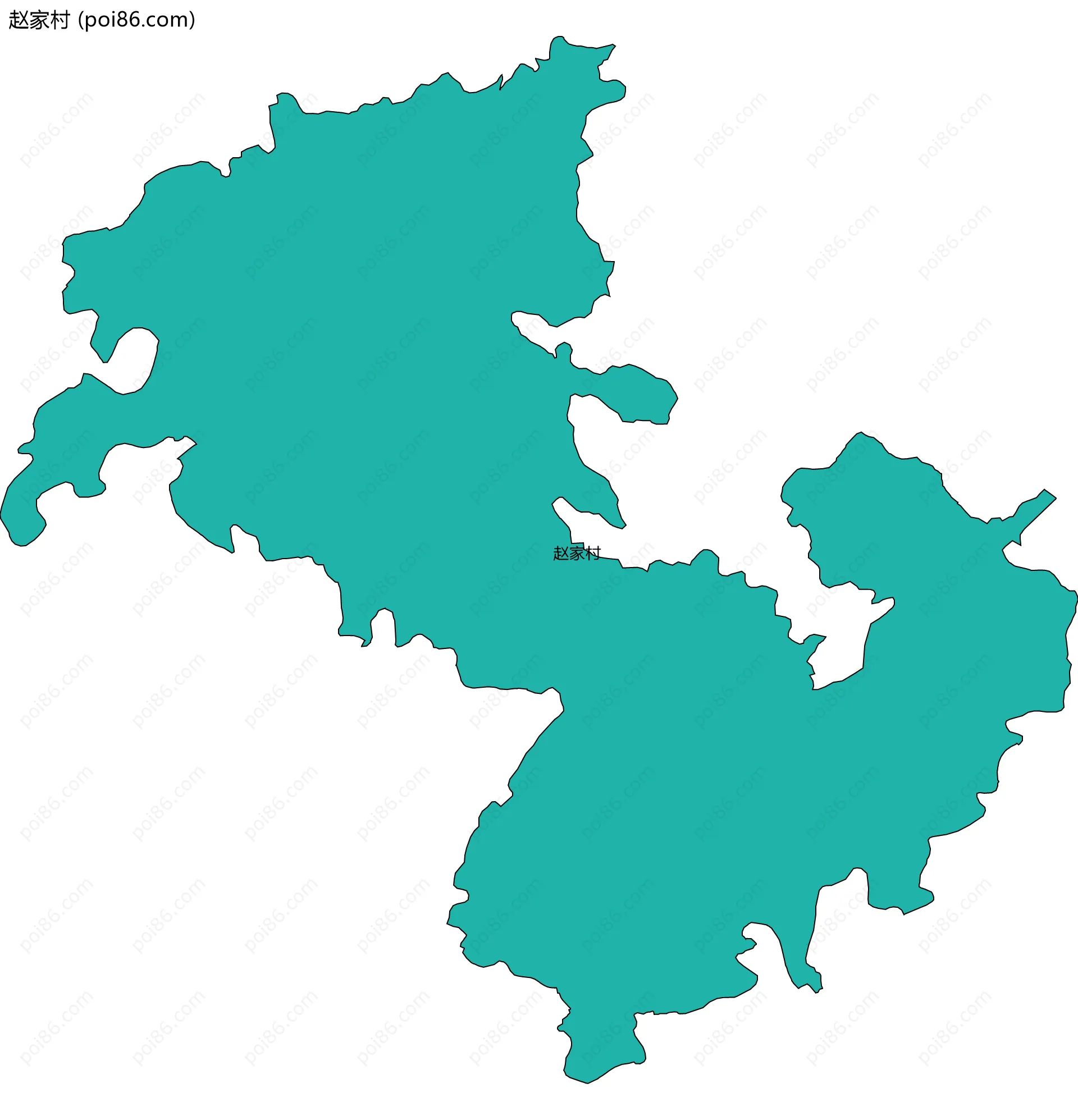 赵家村边界地图