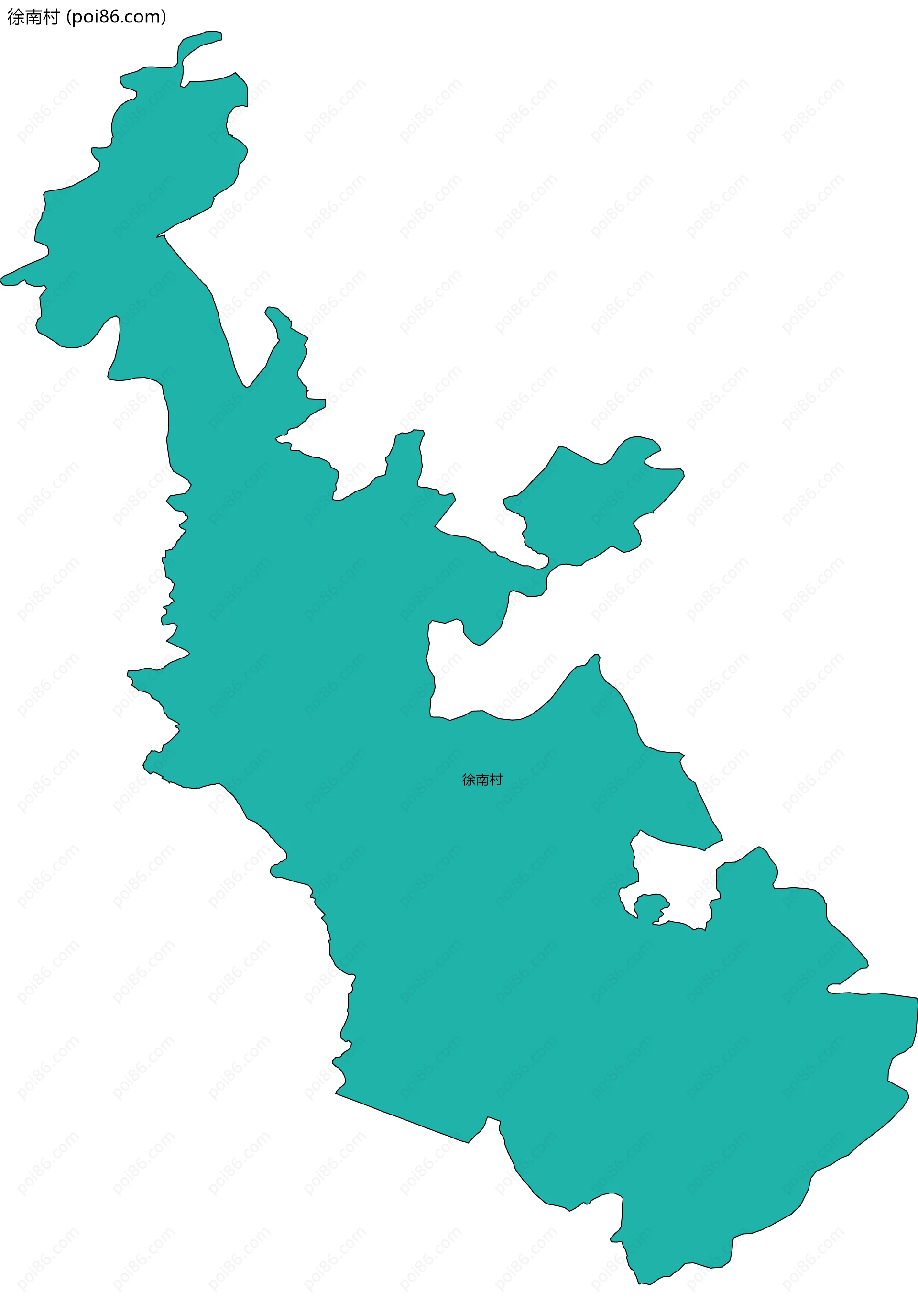 徐南村边界地图