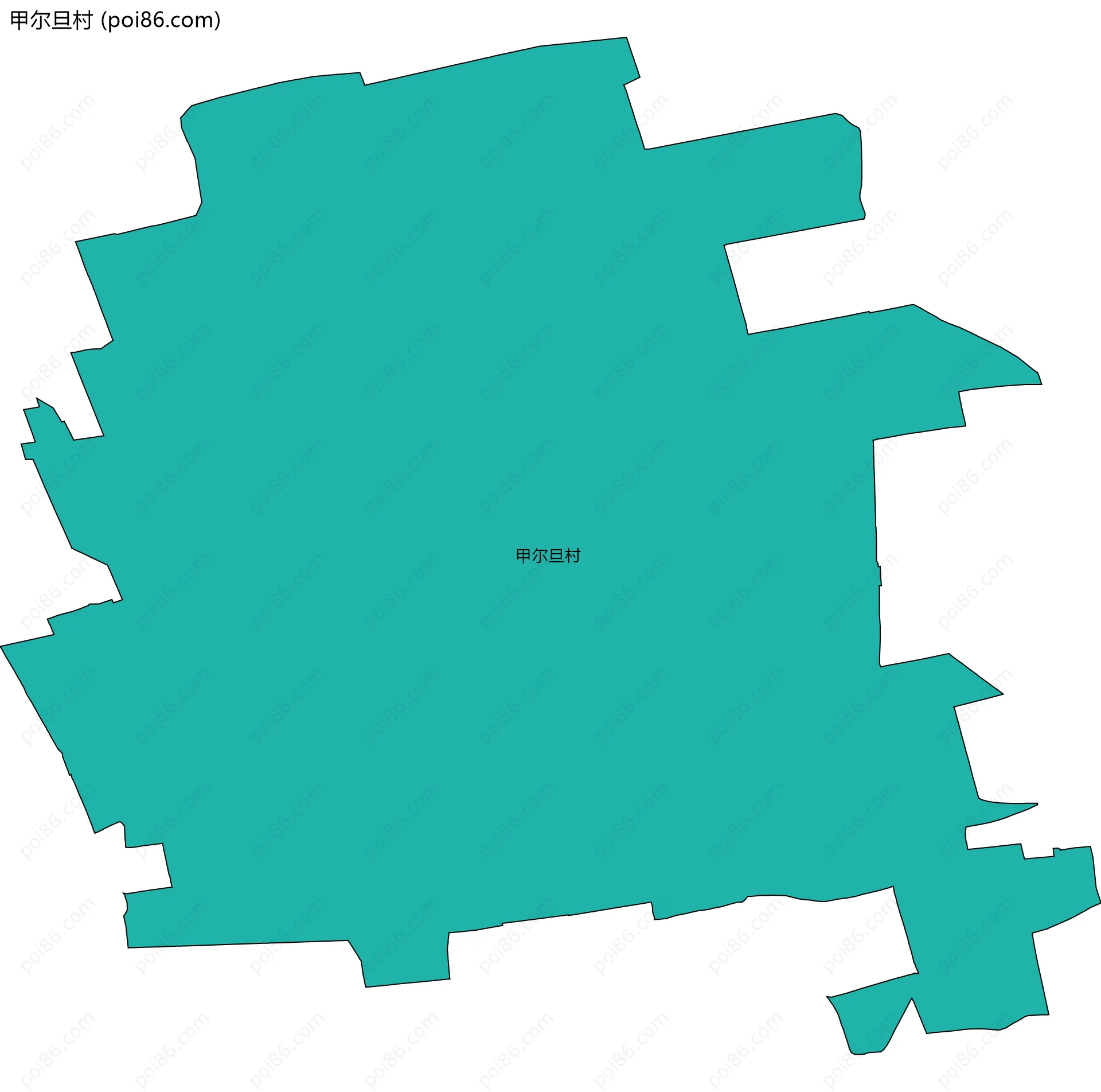 甲尔旦村边界地图