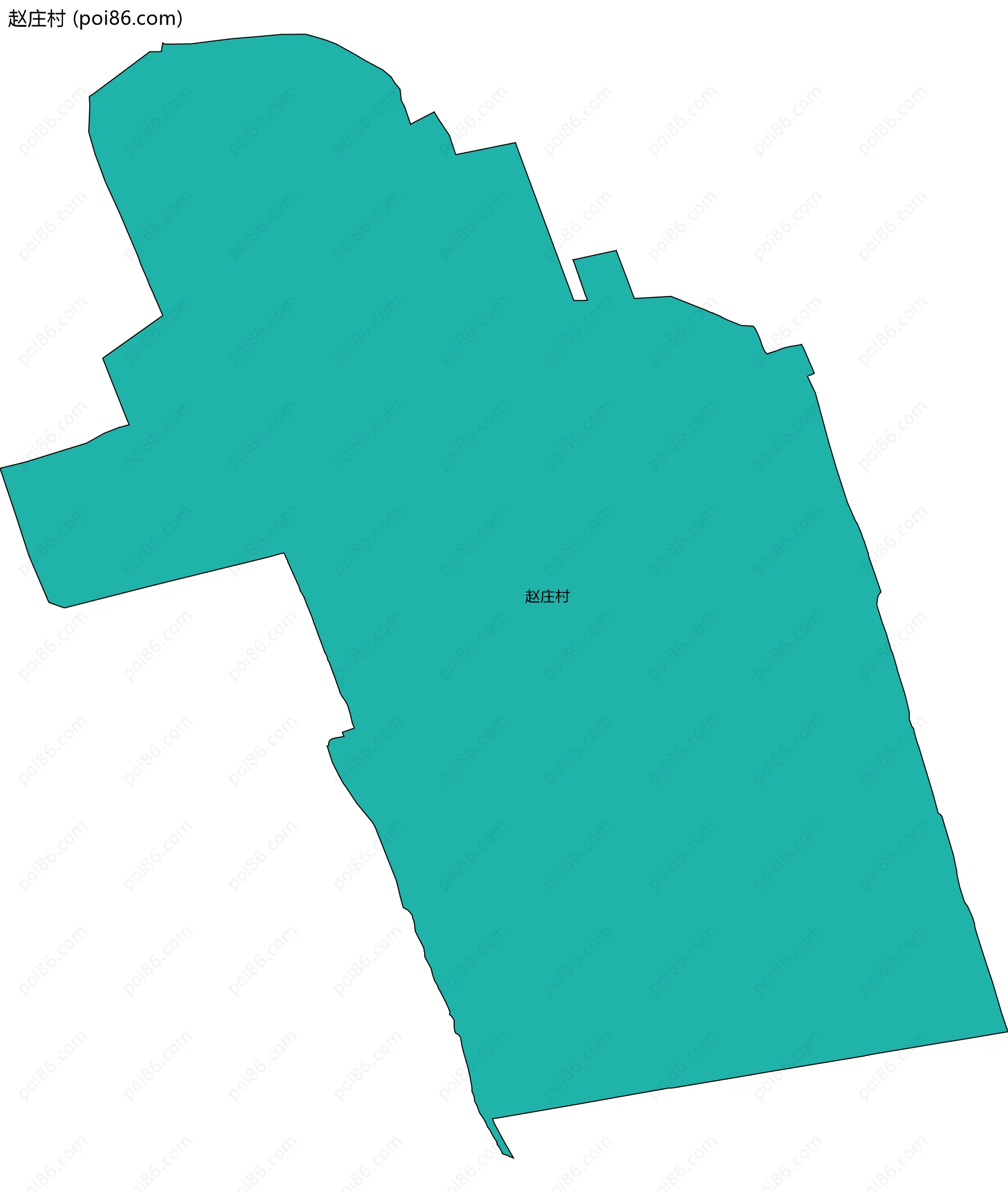 赵庄村边界地图