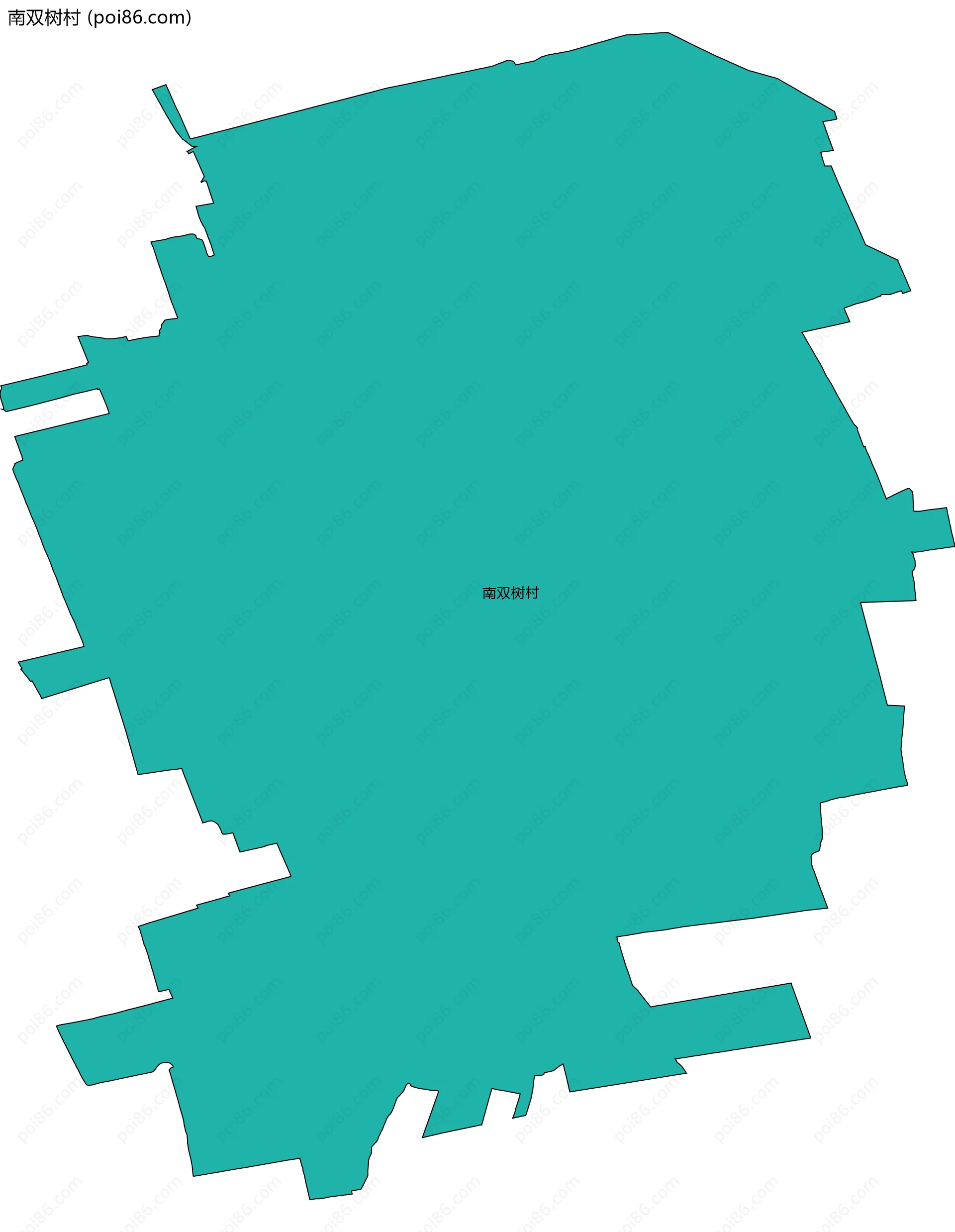 南双树村边界地图