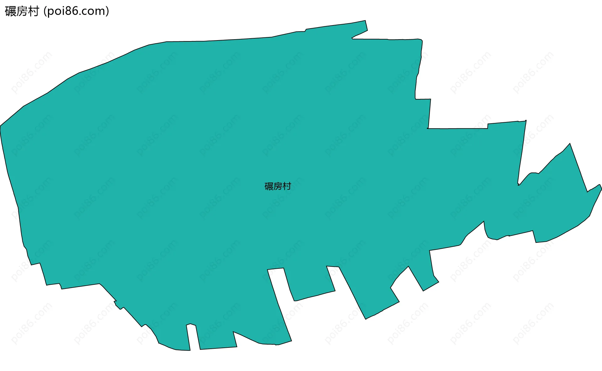 碾房村边界地图