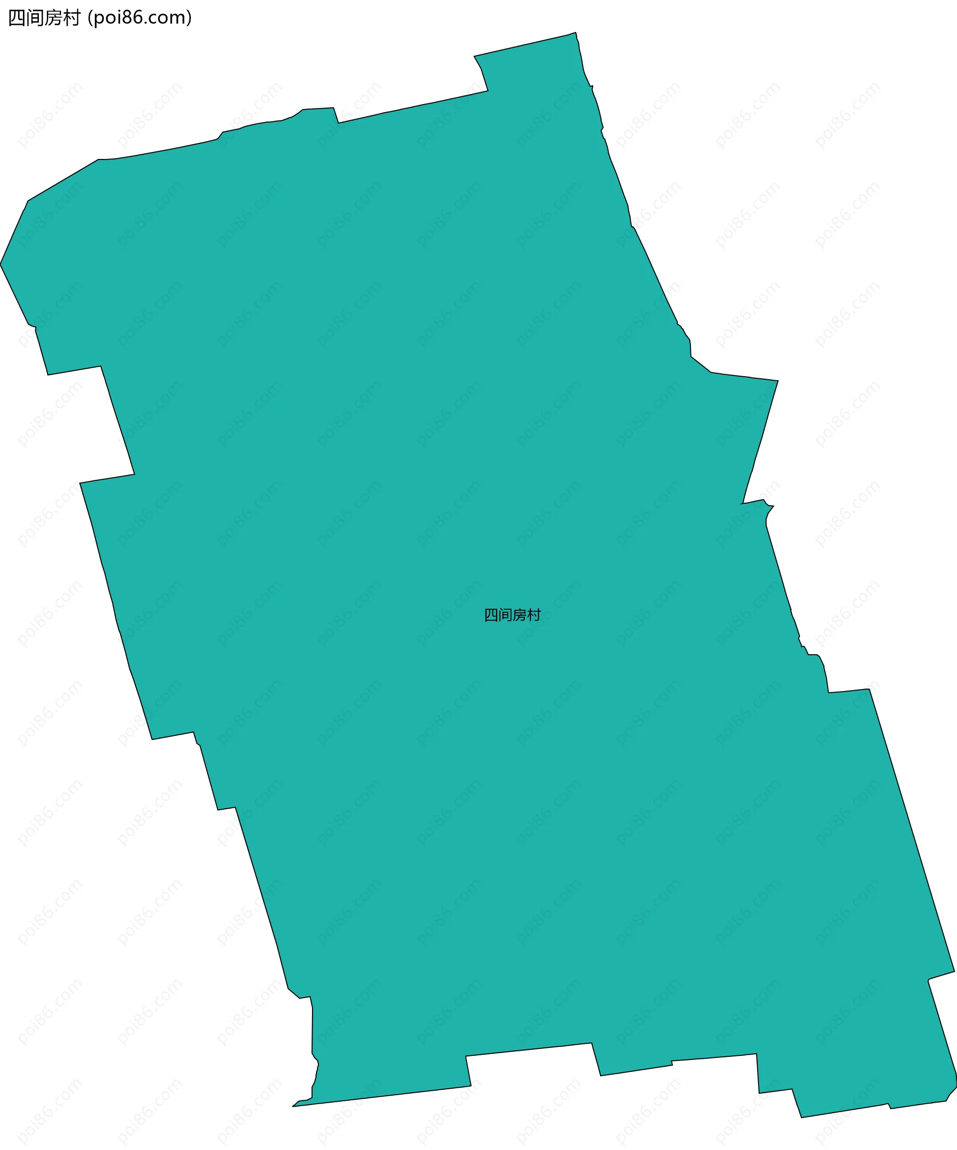 四间房村边界地图