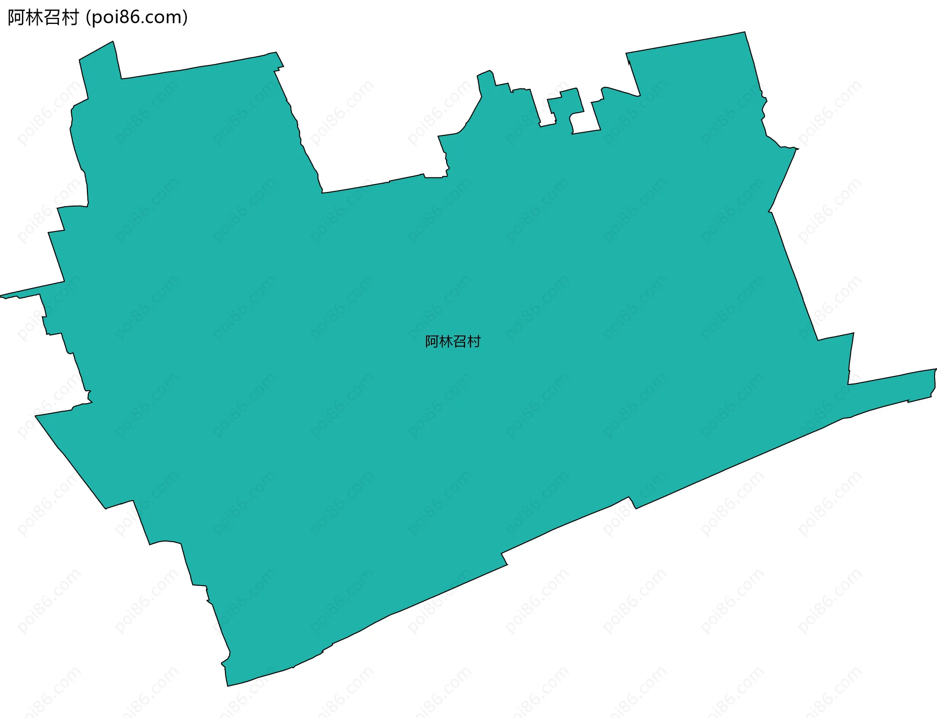 阿林召村边界地图