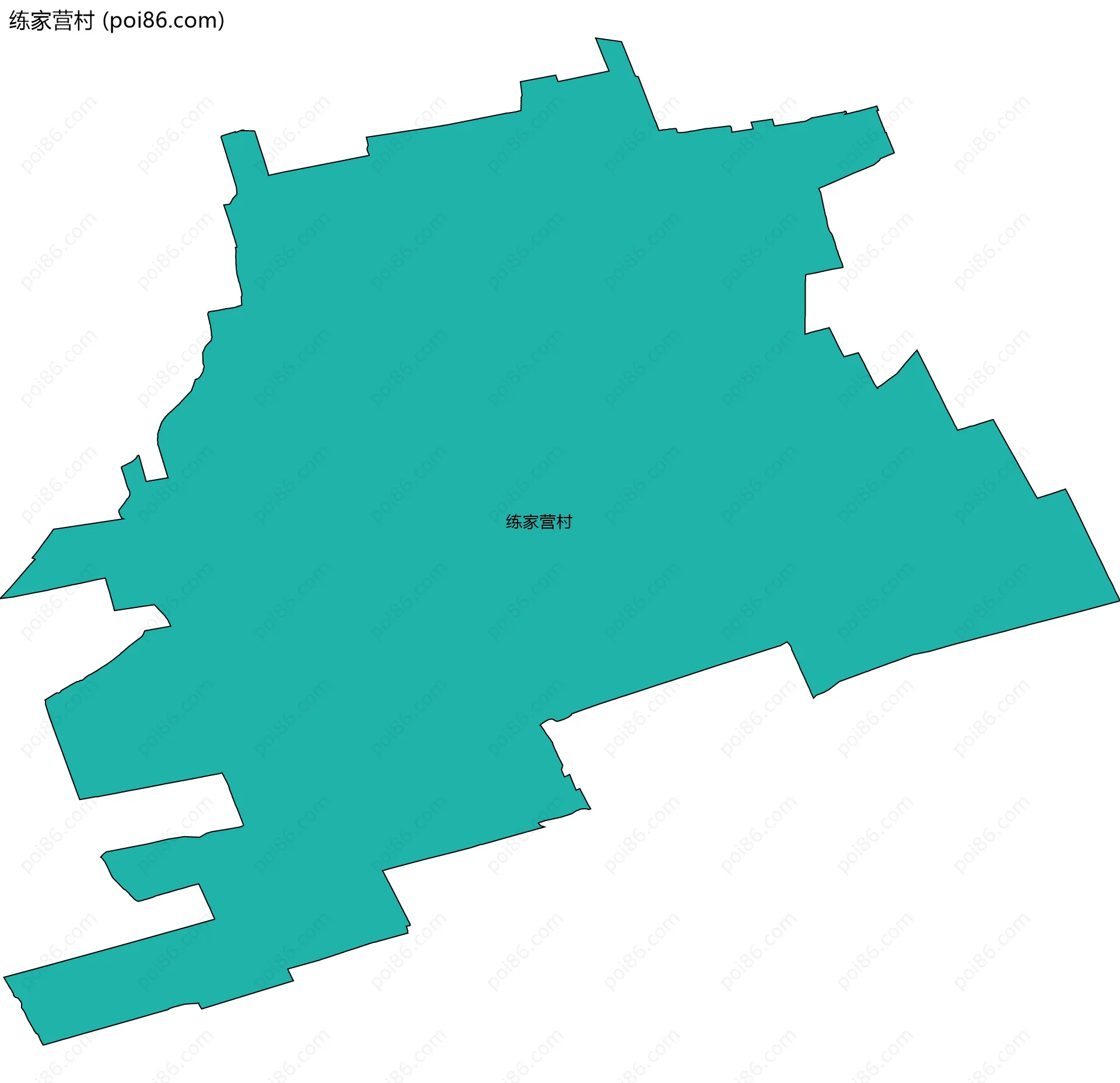 练家营村边界地图