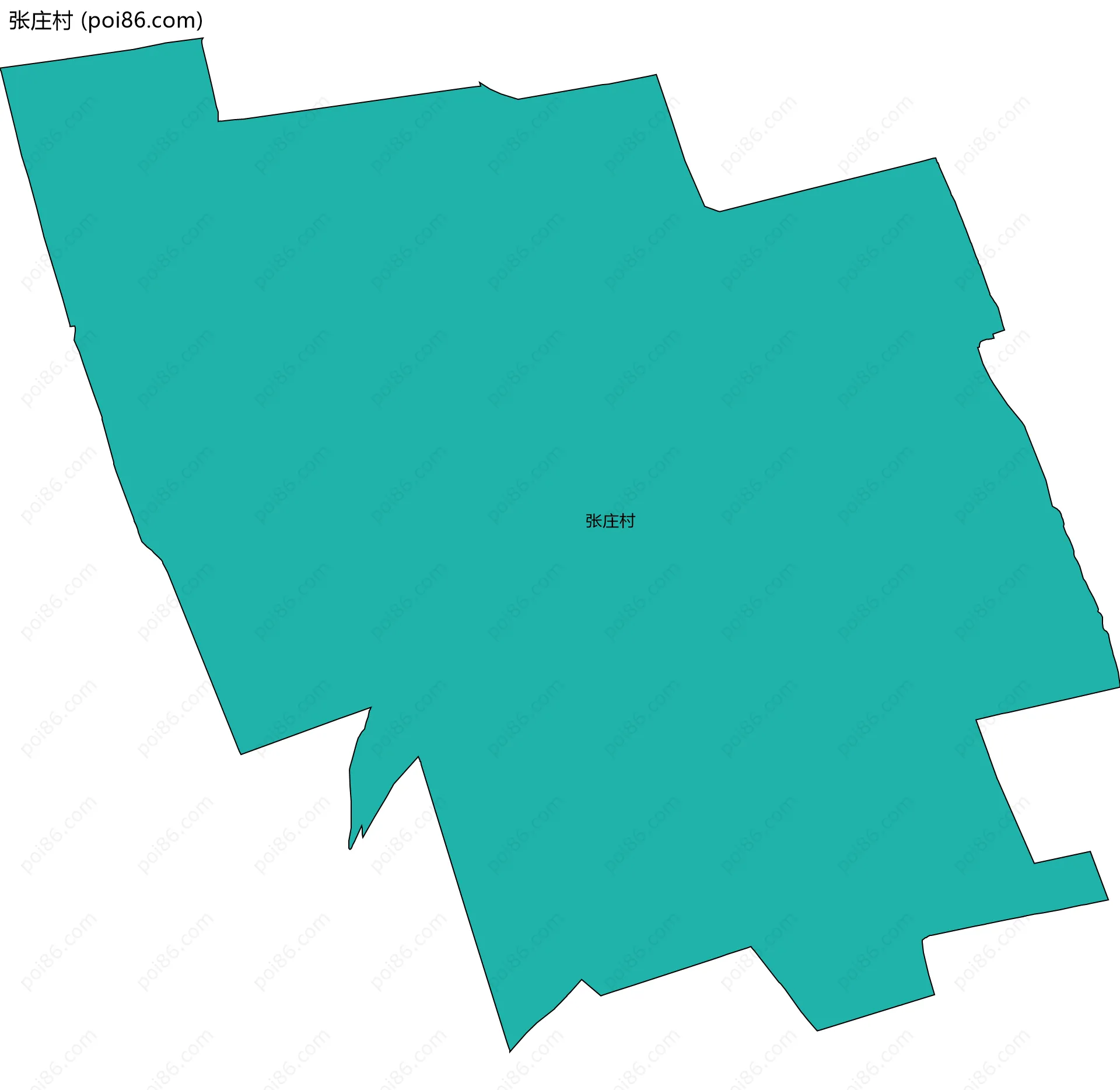 张庄村边界地图