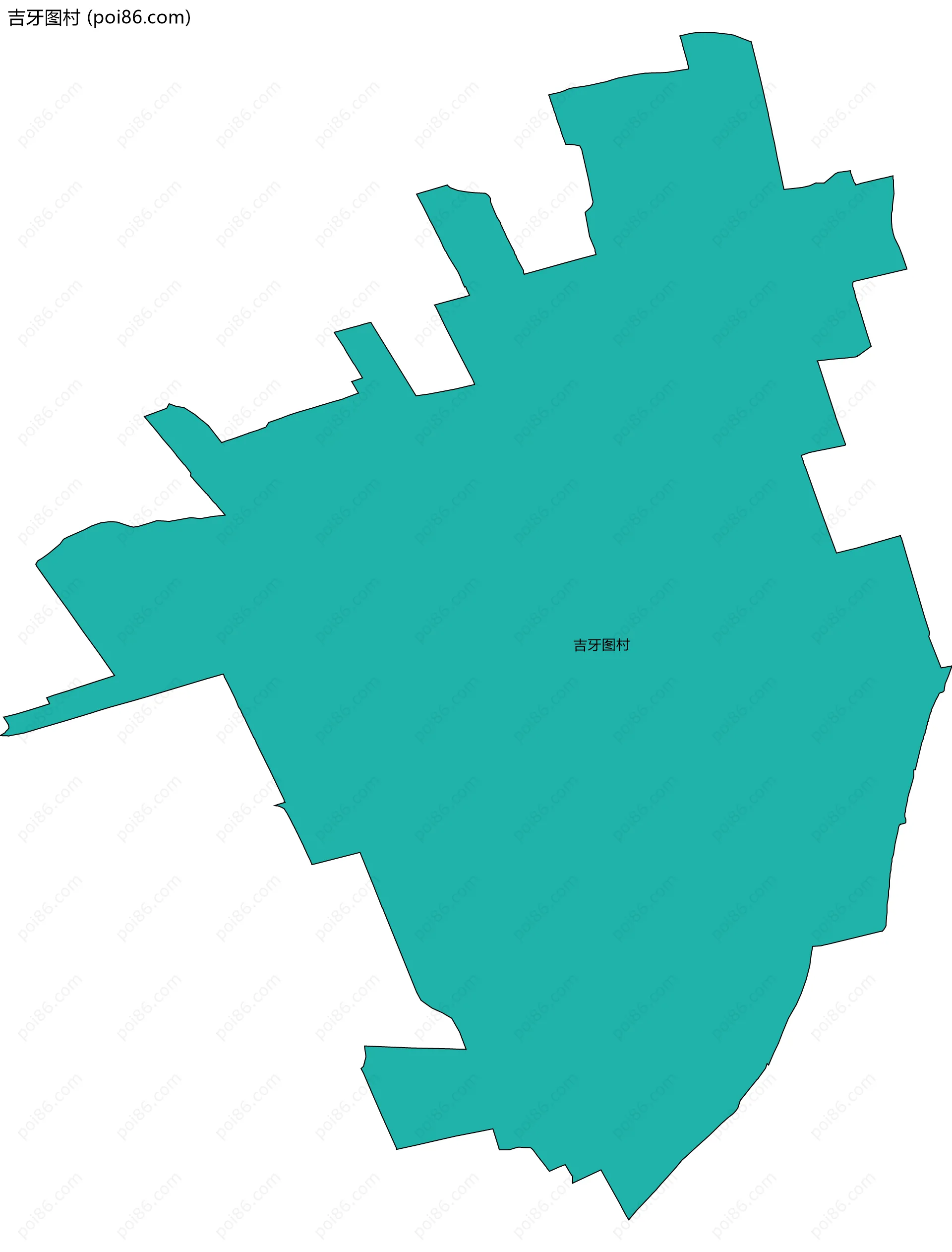 吉牙图村边界地图