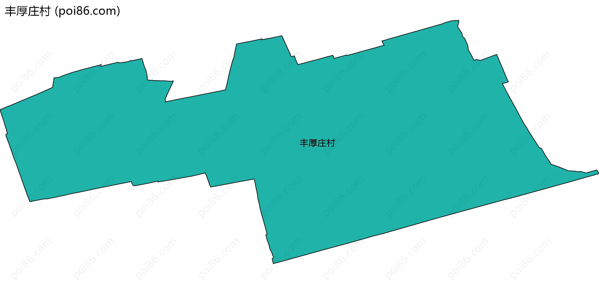 丰厚庄村边界地图