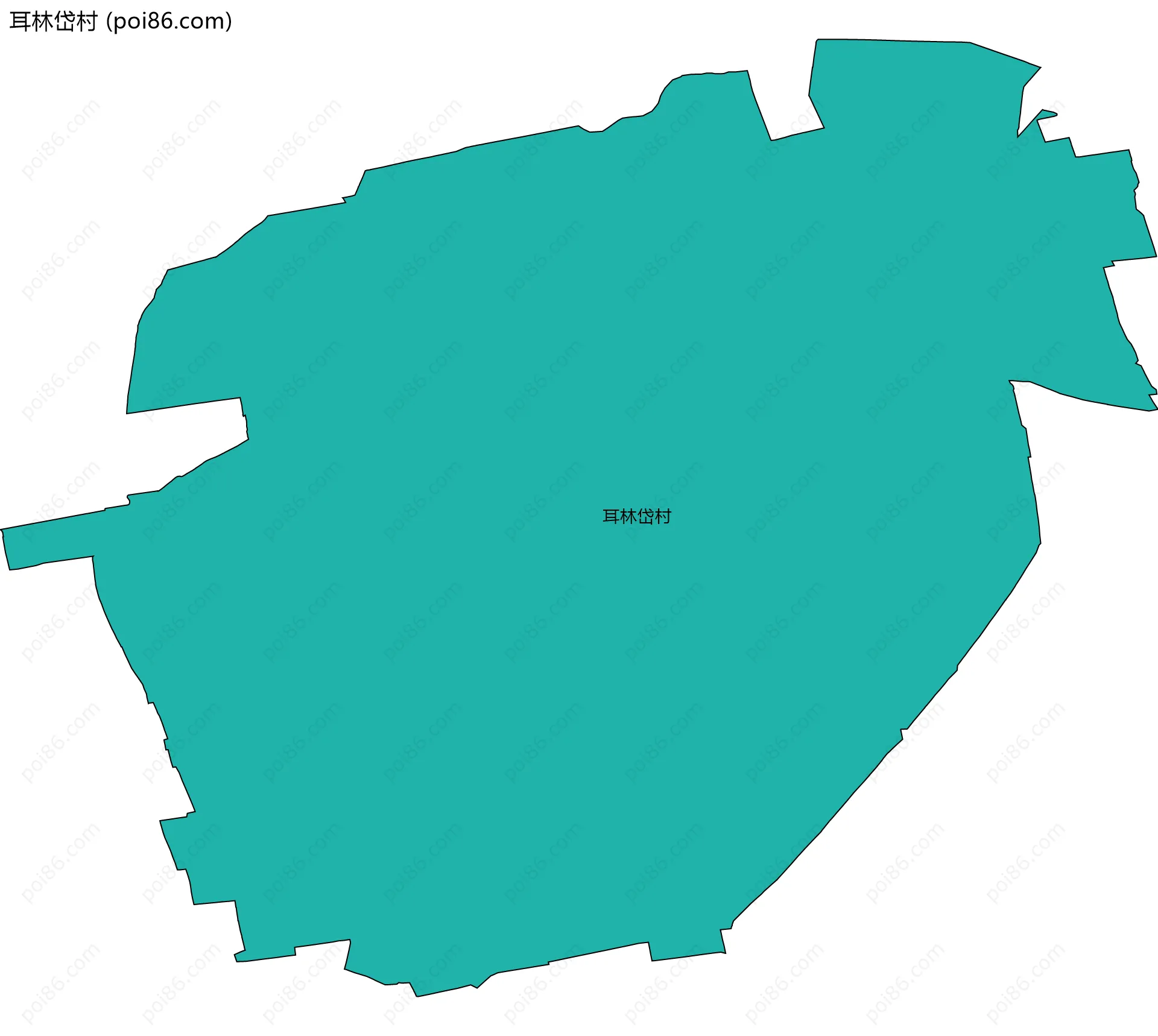 耳林岱村边界地图