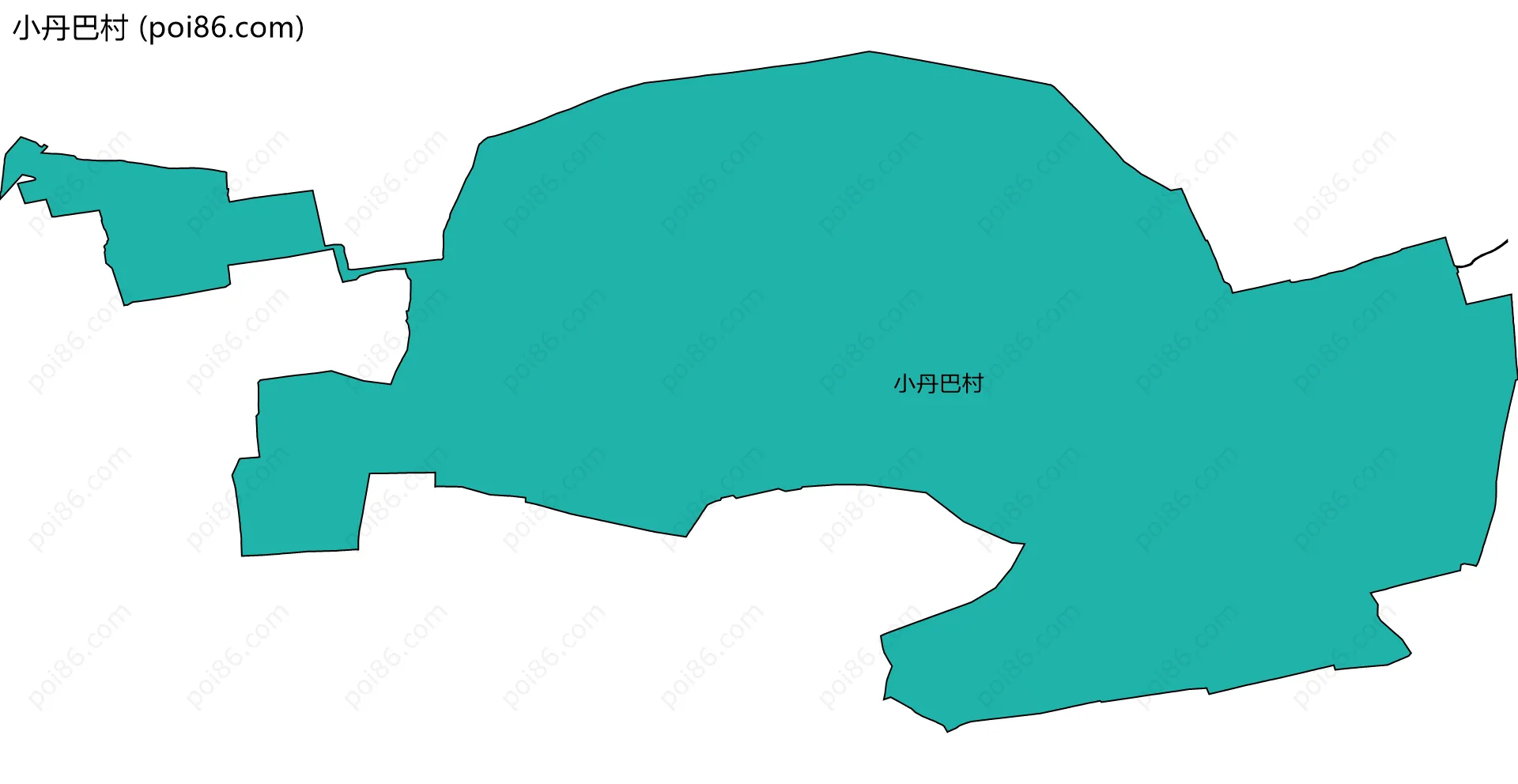 小丹巴村边界地图