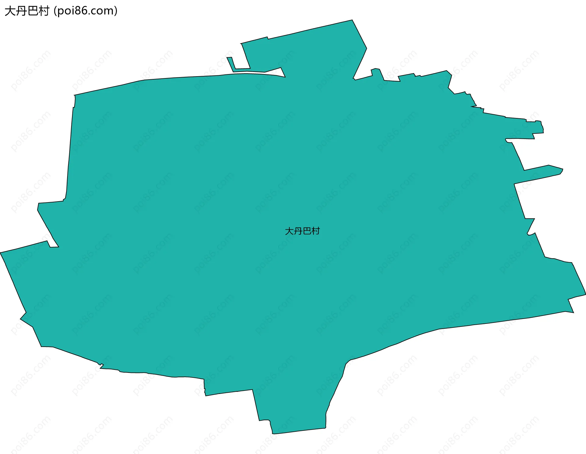 大丹巴村边界地图