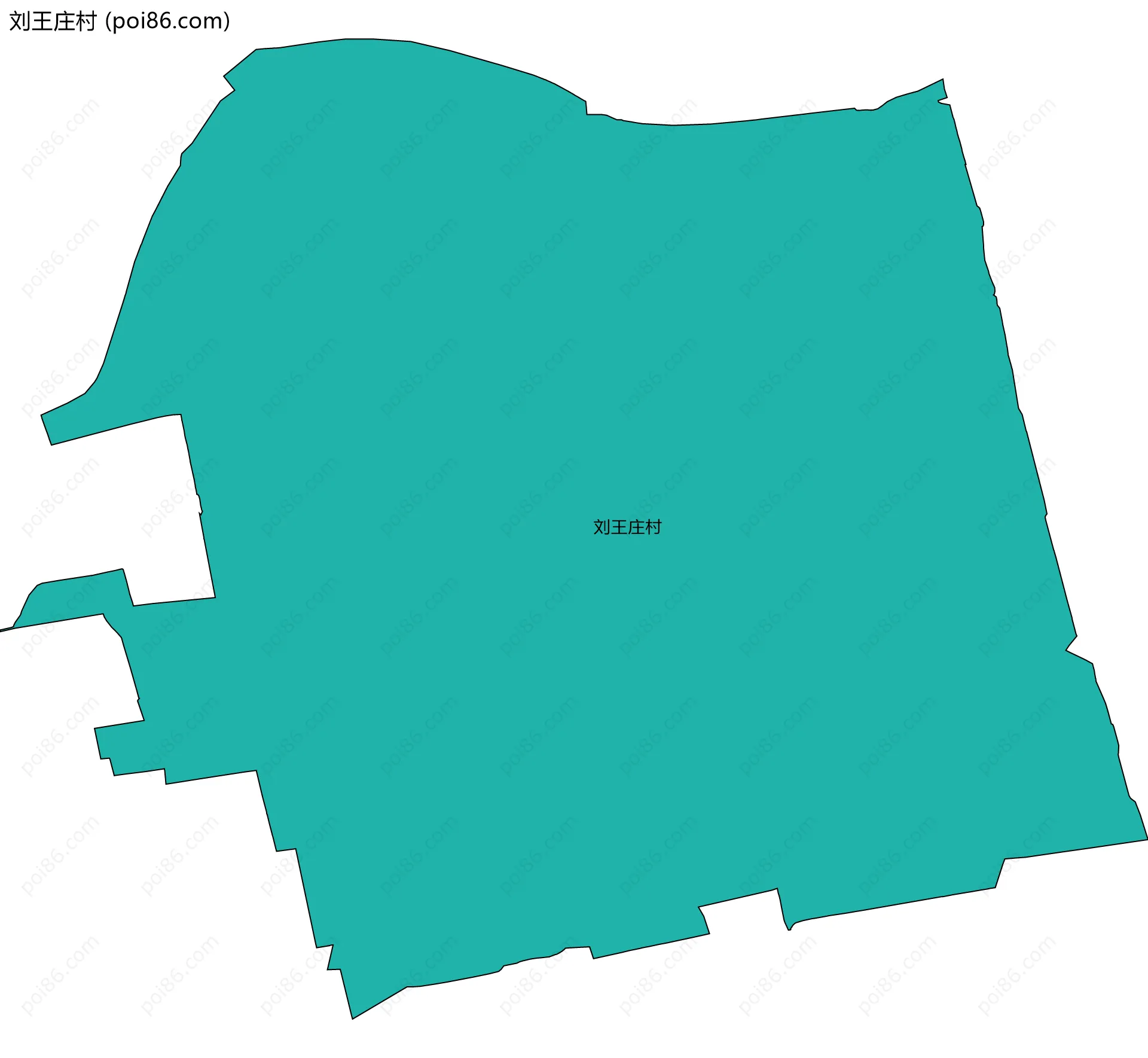 刘王庄村边界地图
