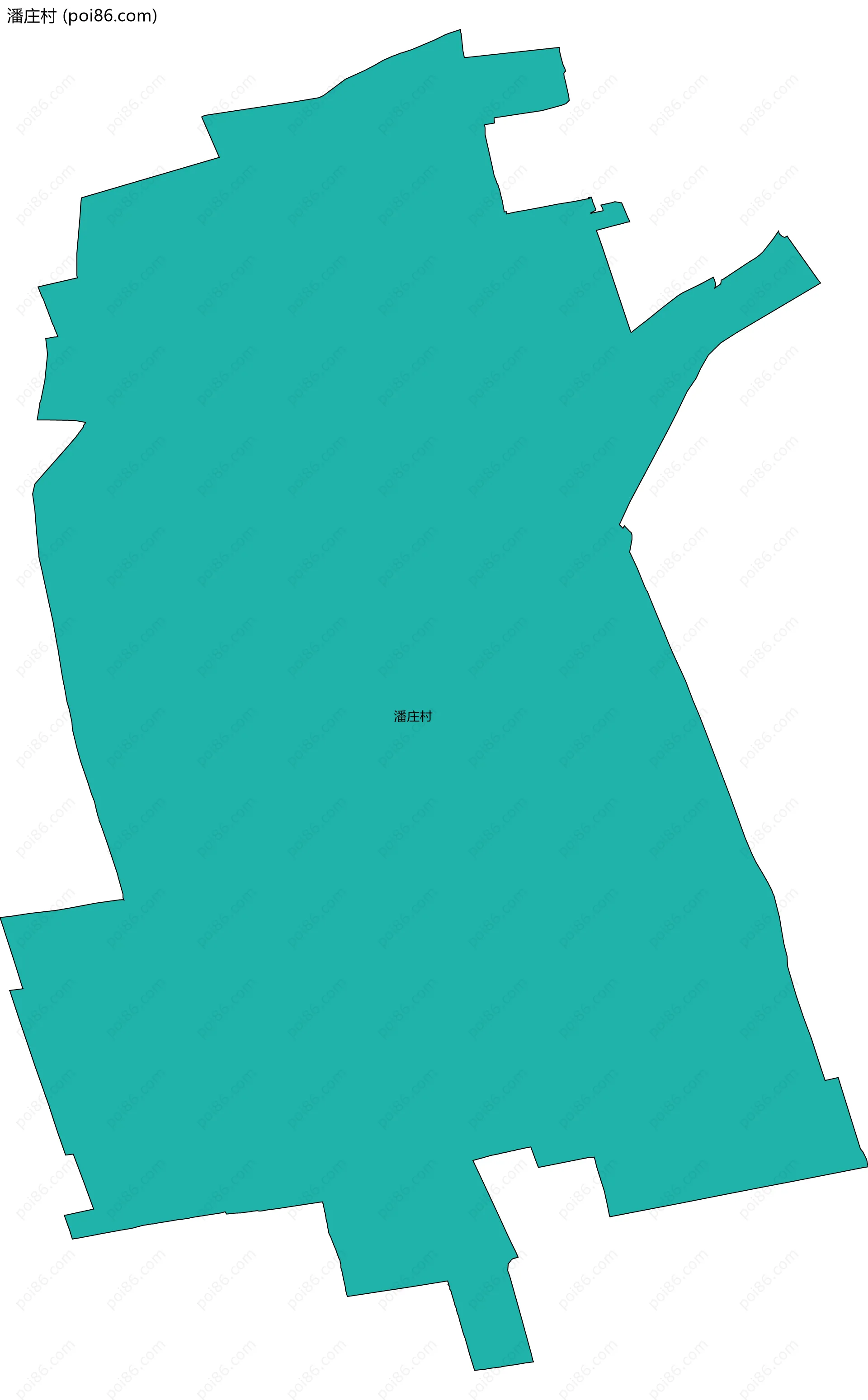 潘庄村边界地图