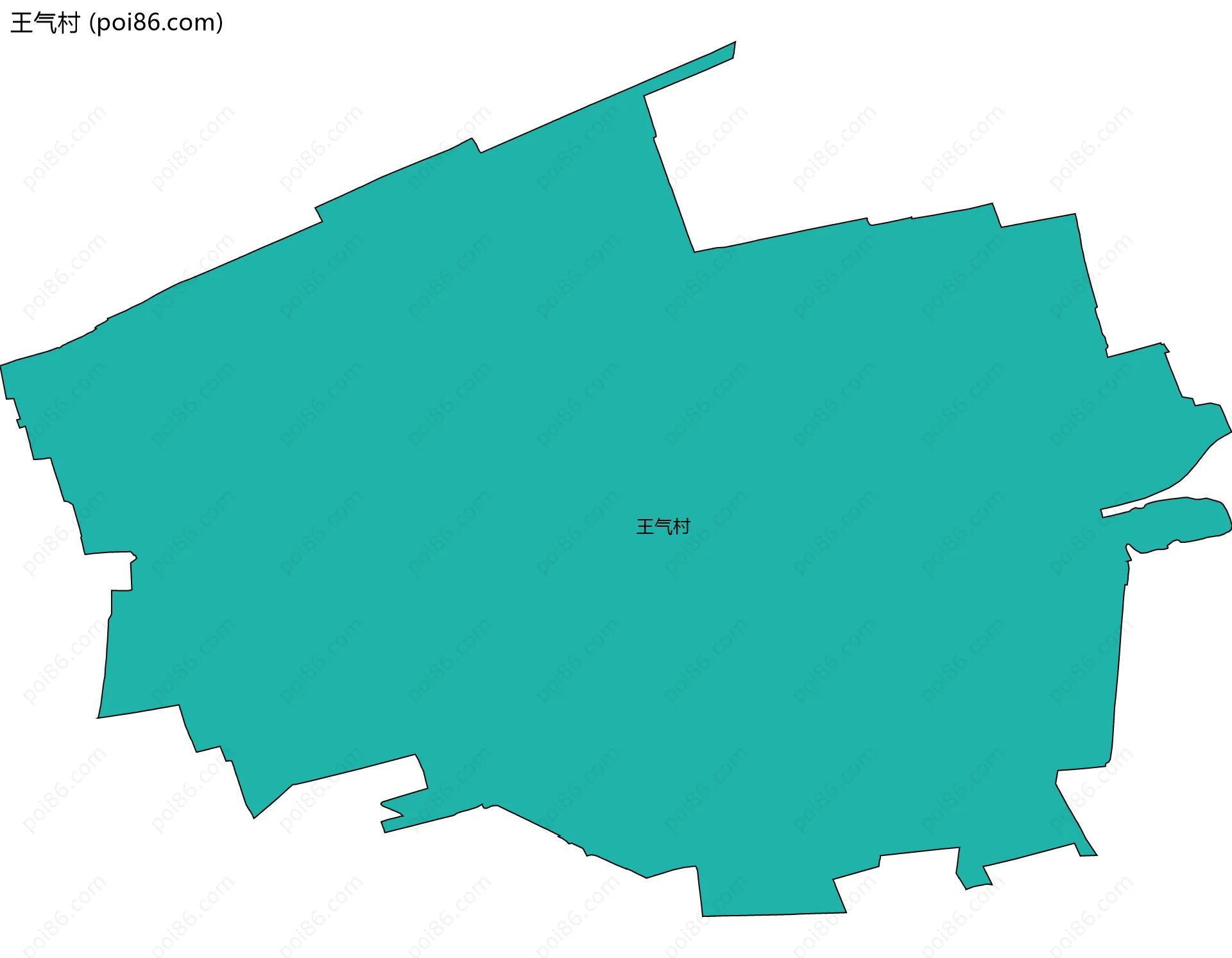 王气村边界地图