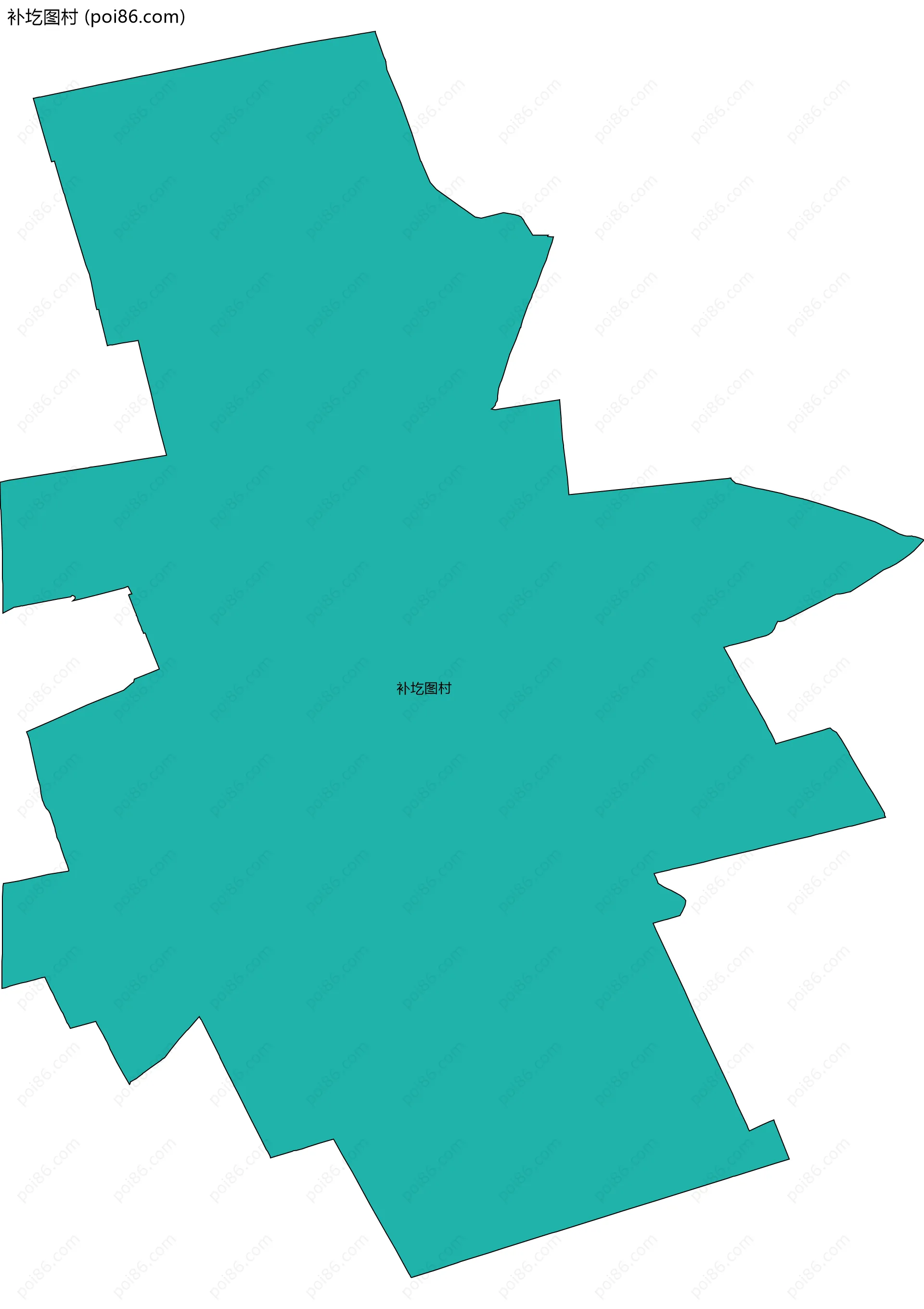 补圪图村边界地图