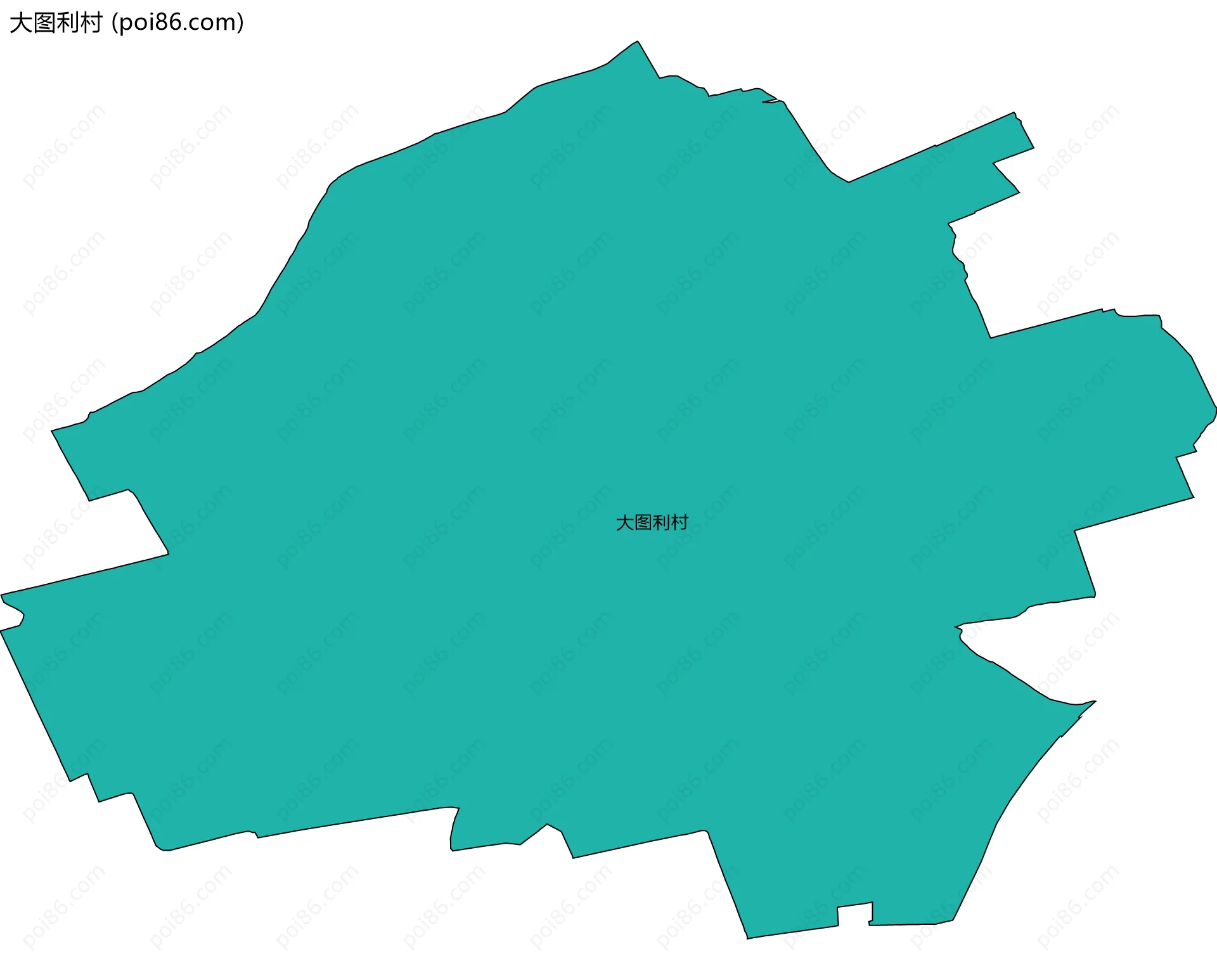 大图利村边界地图