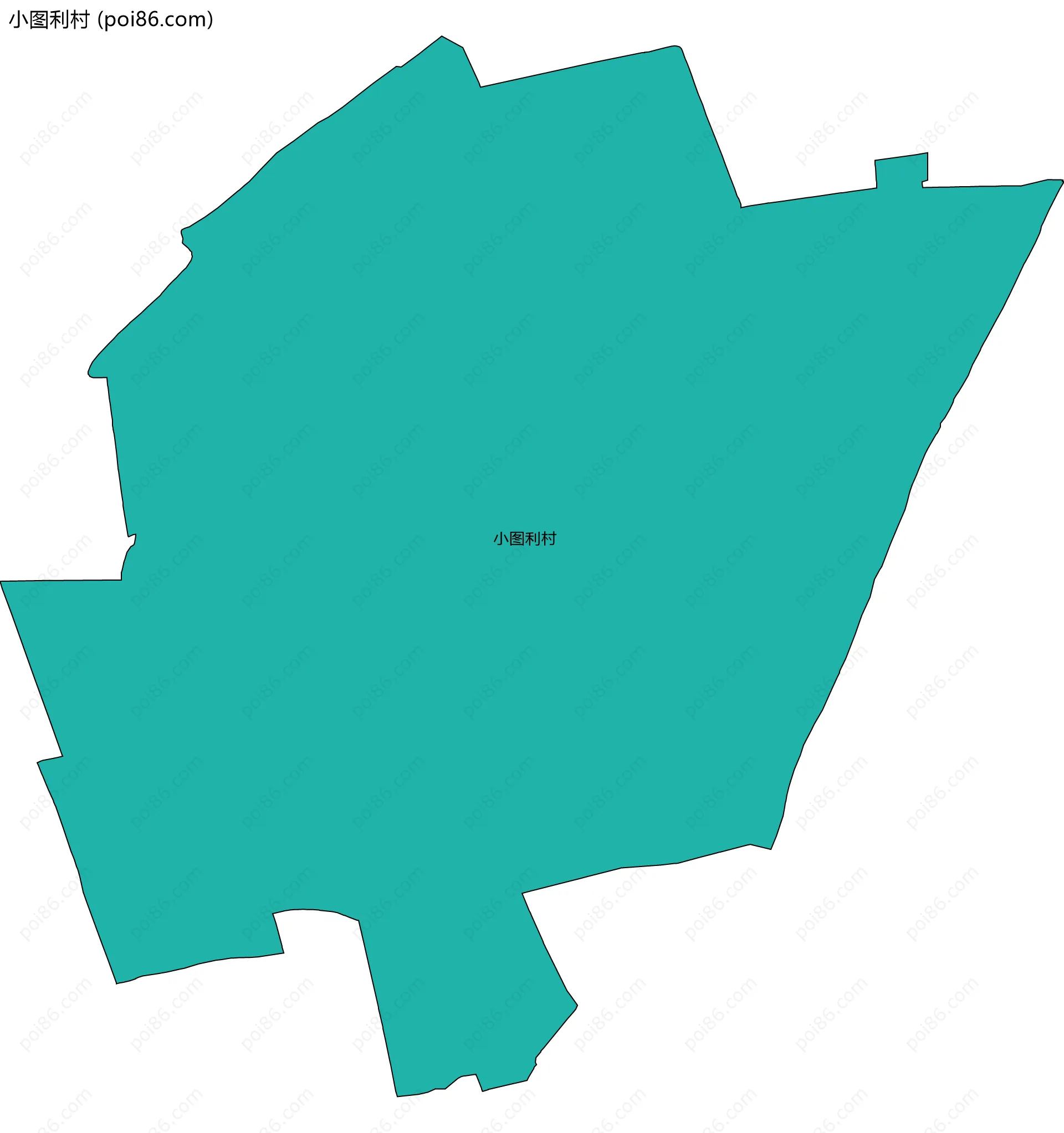 小图利村边界地图