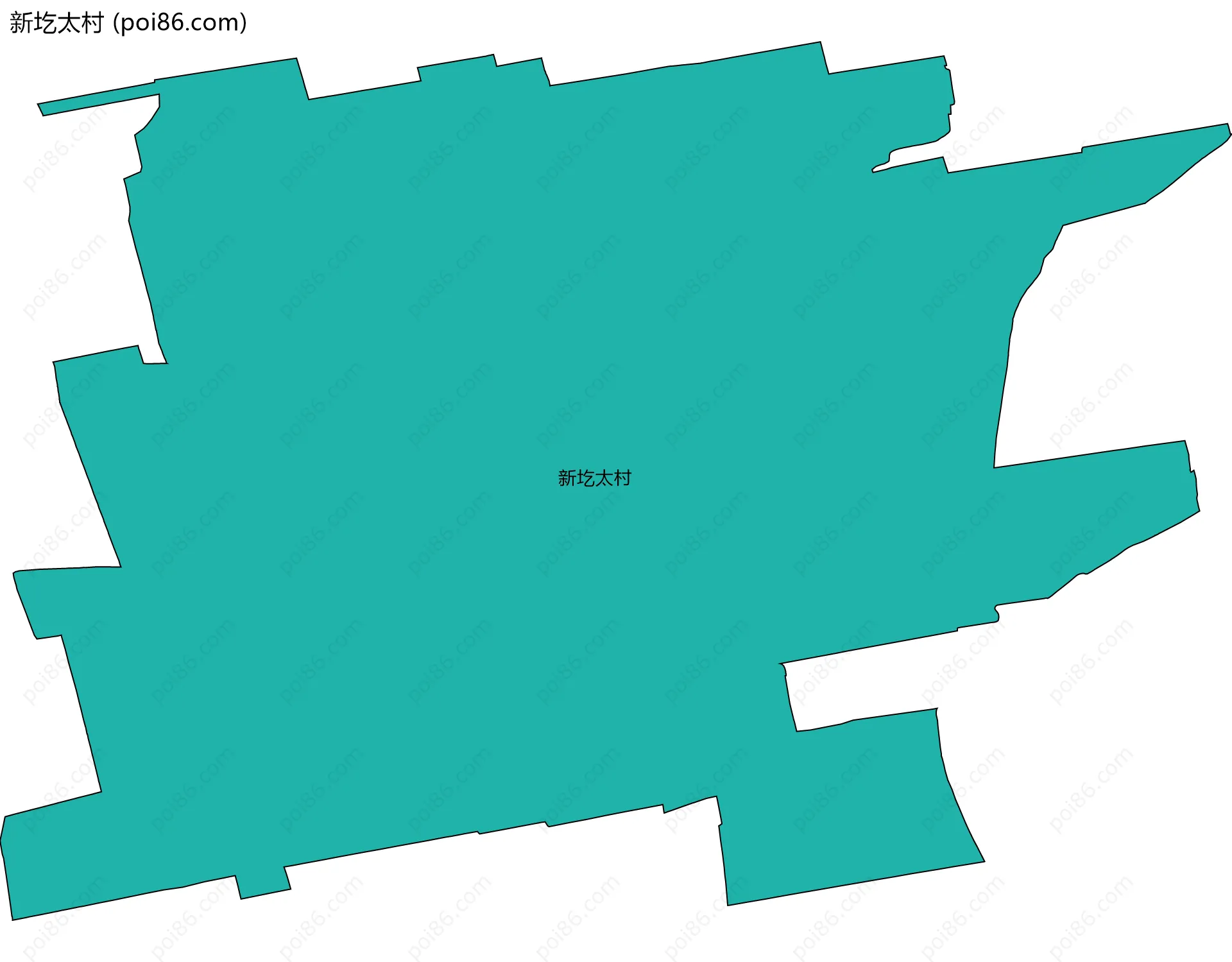 新圪太村边界地图