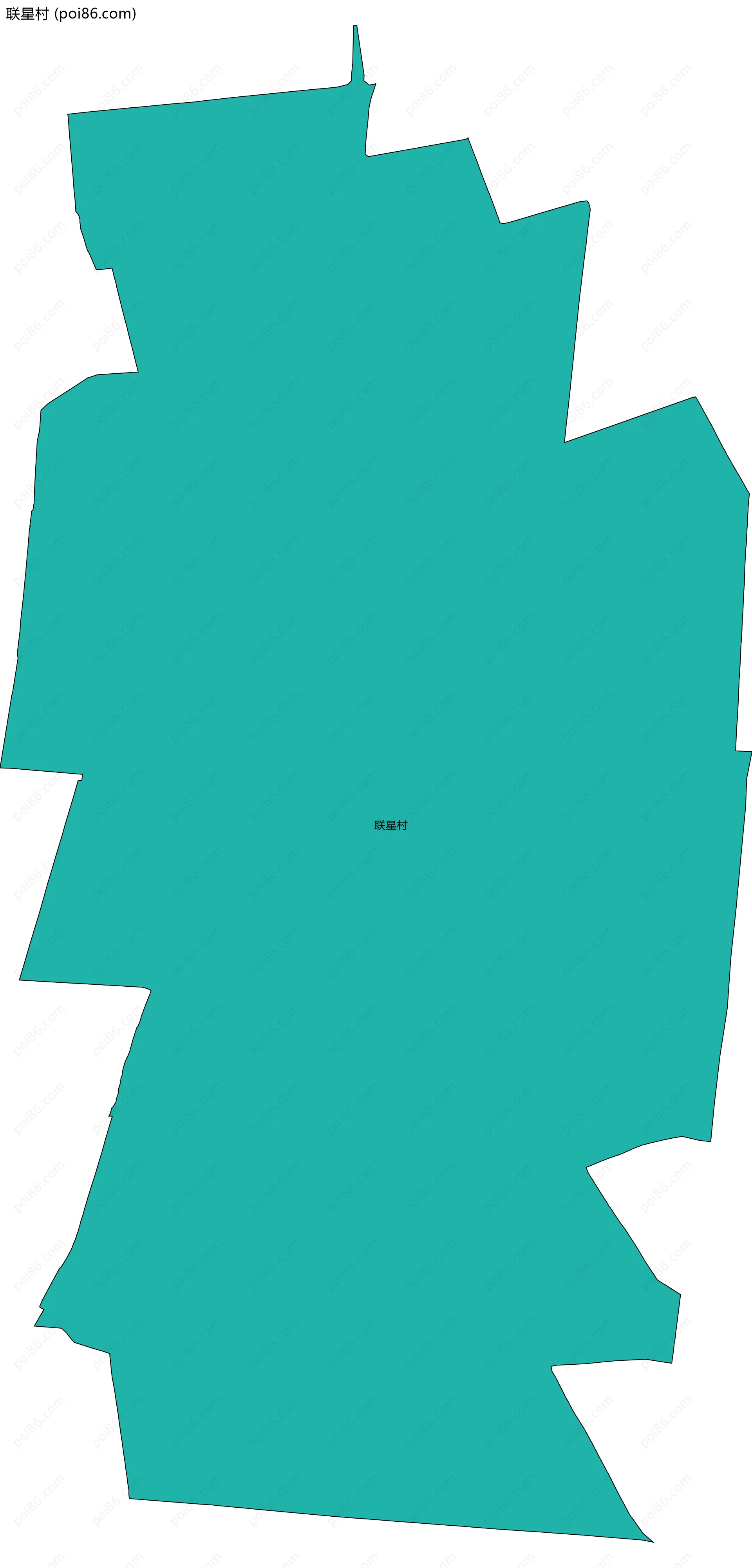 联星村边界地图