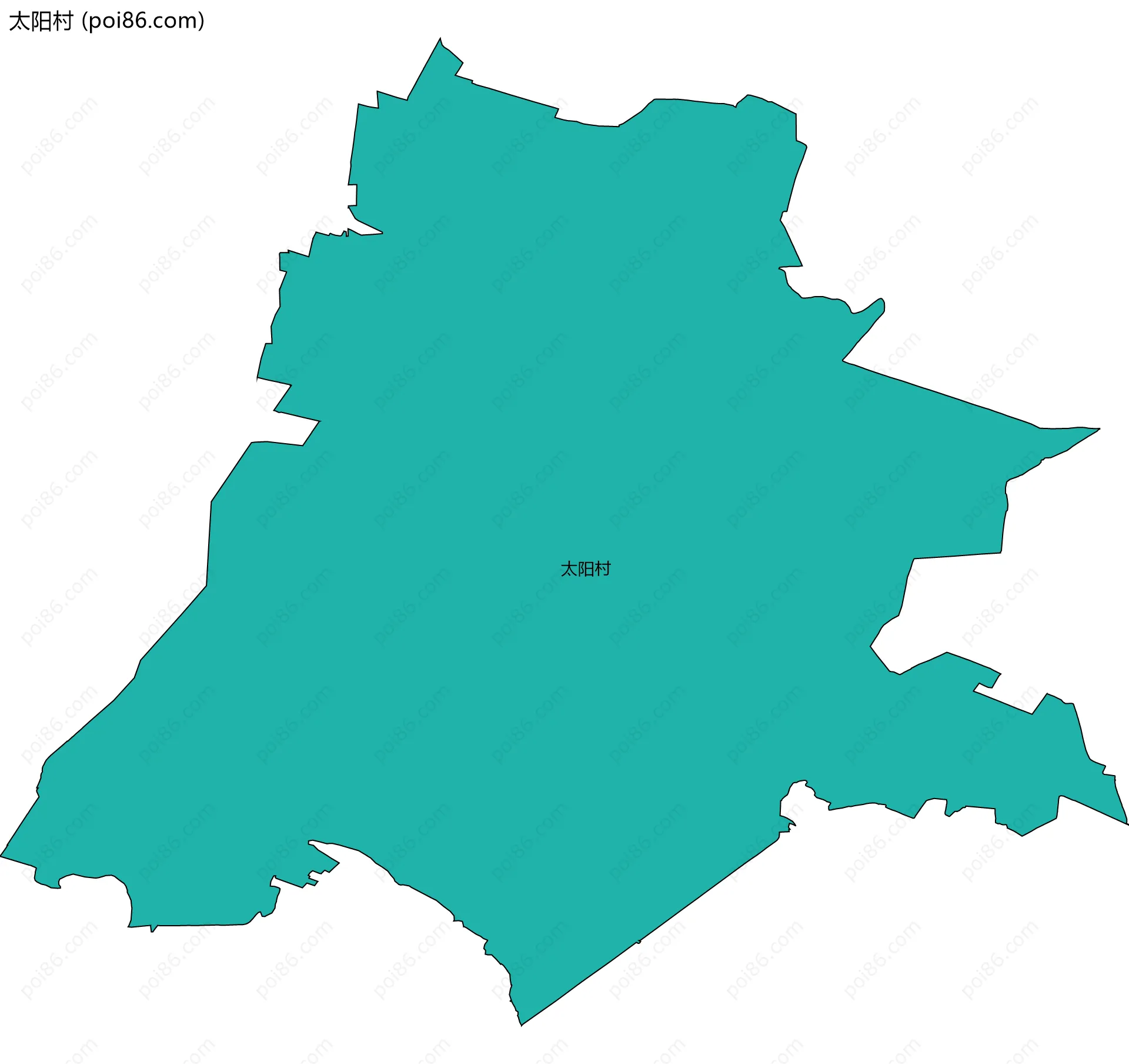 太阳村边界地图