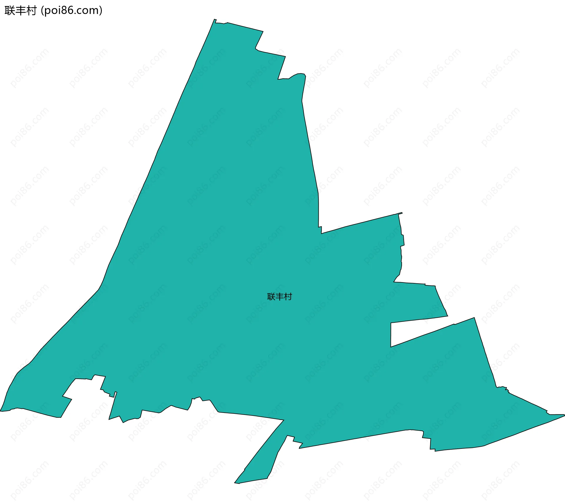联丰村边界地图