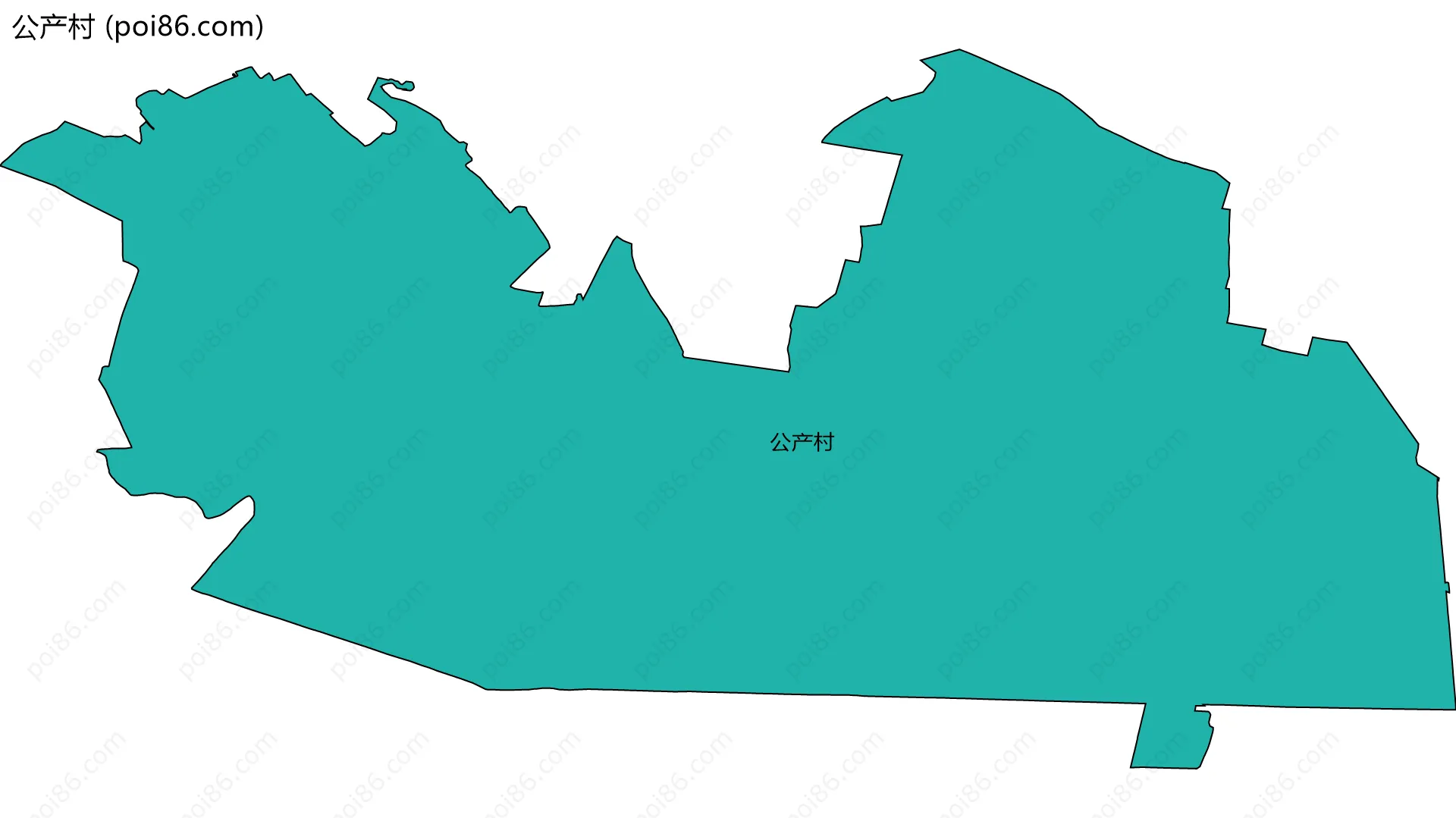 公产村边界地图