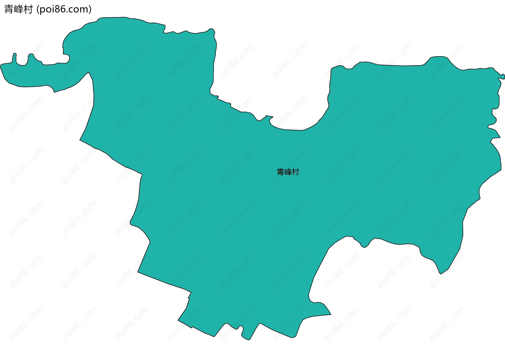 青峰村边界地图