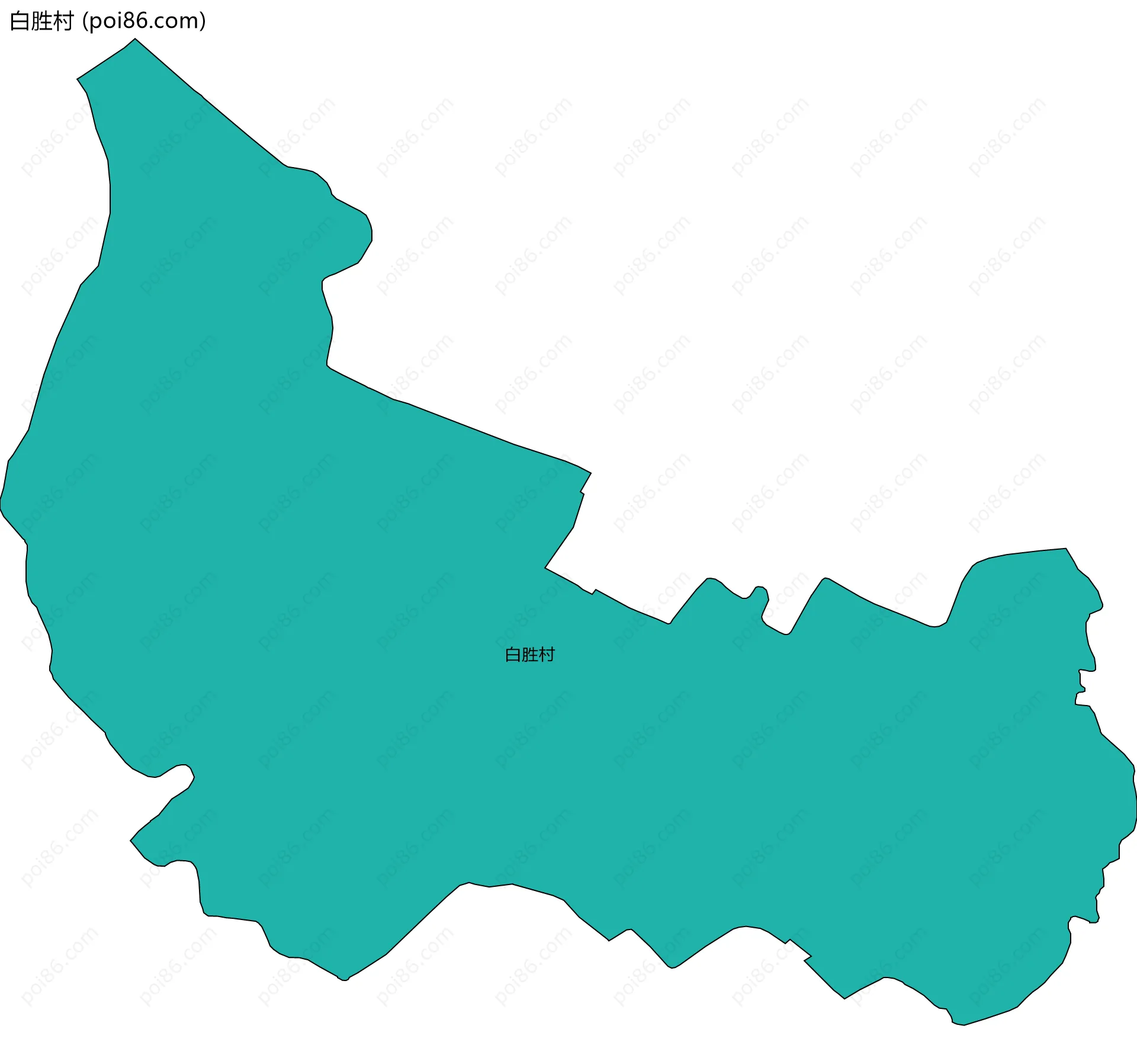 白胜村边界地图