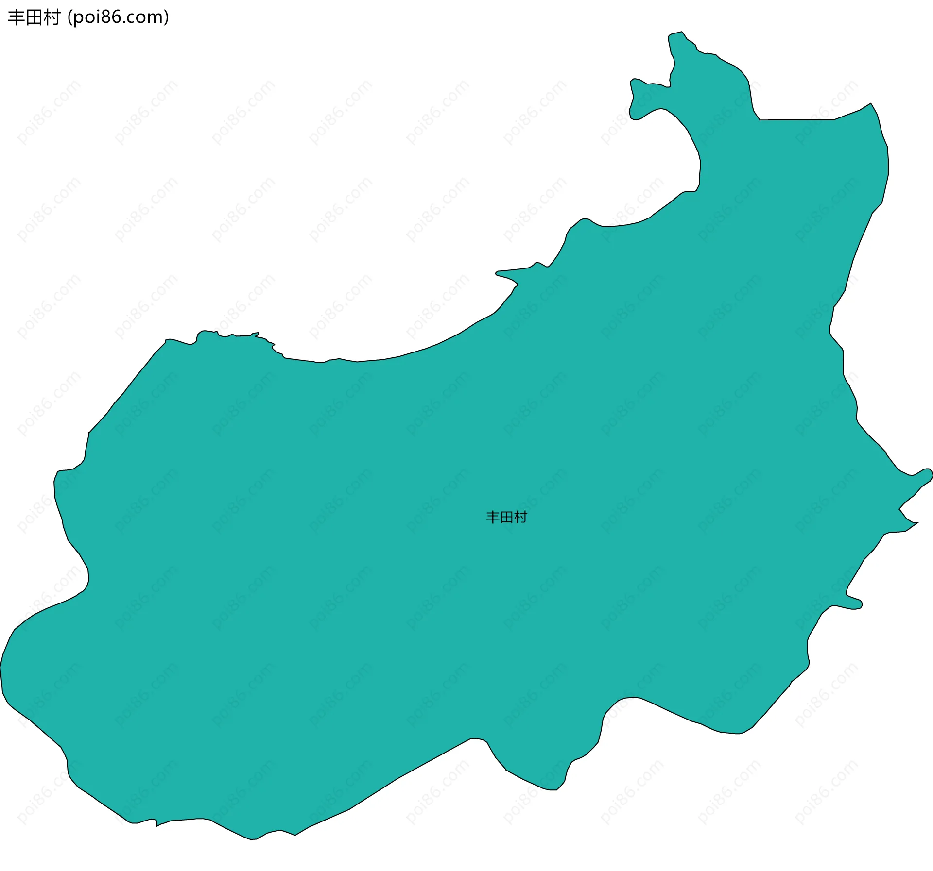 丰田村边界地图