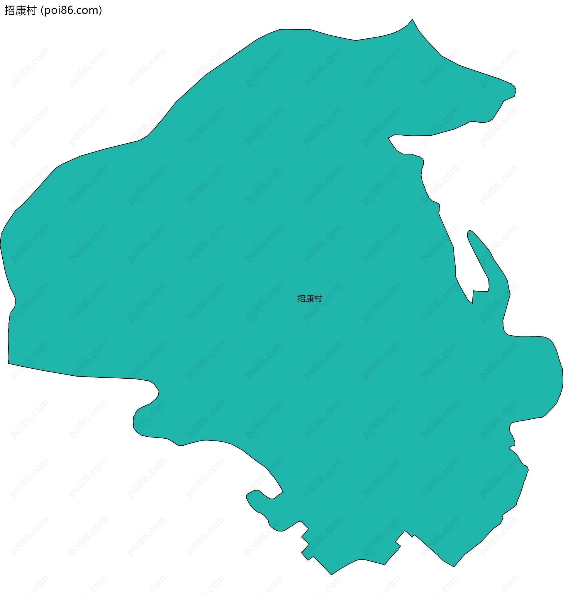 招康村边界地图