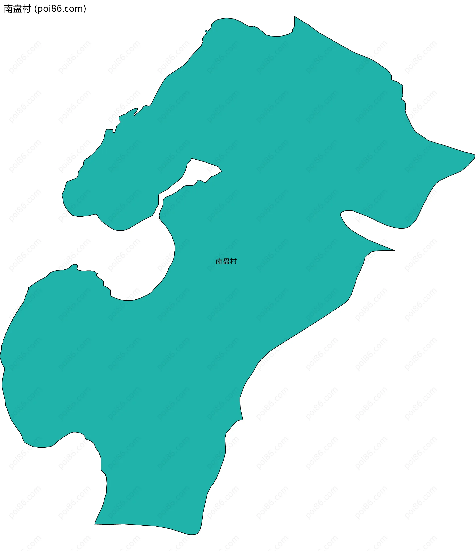 南盘村边界地图