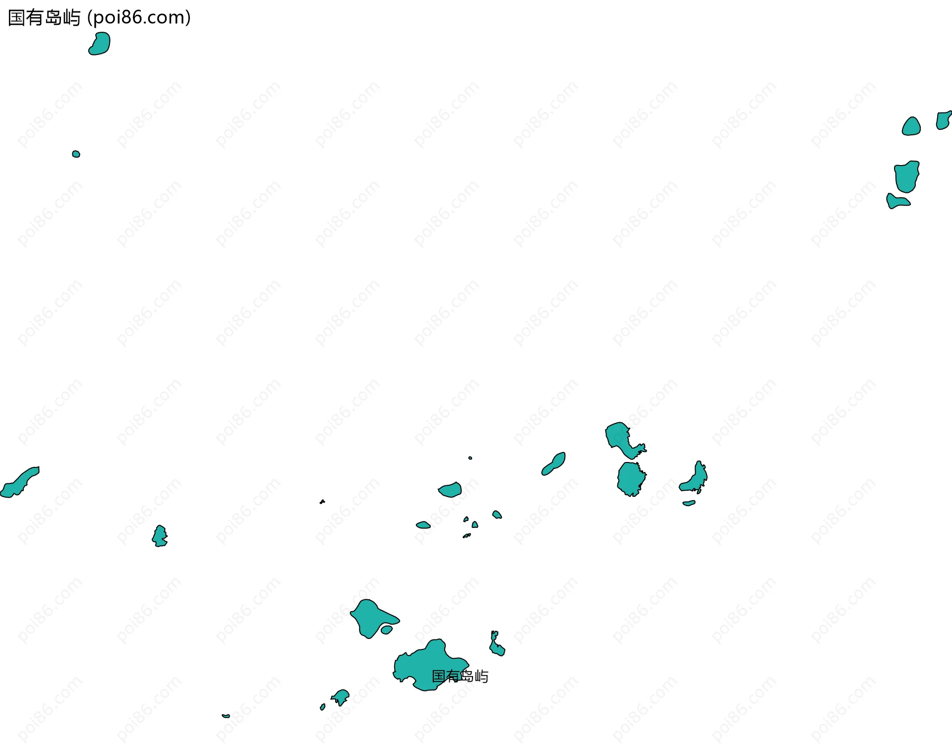 国有岛屿边界地图
