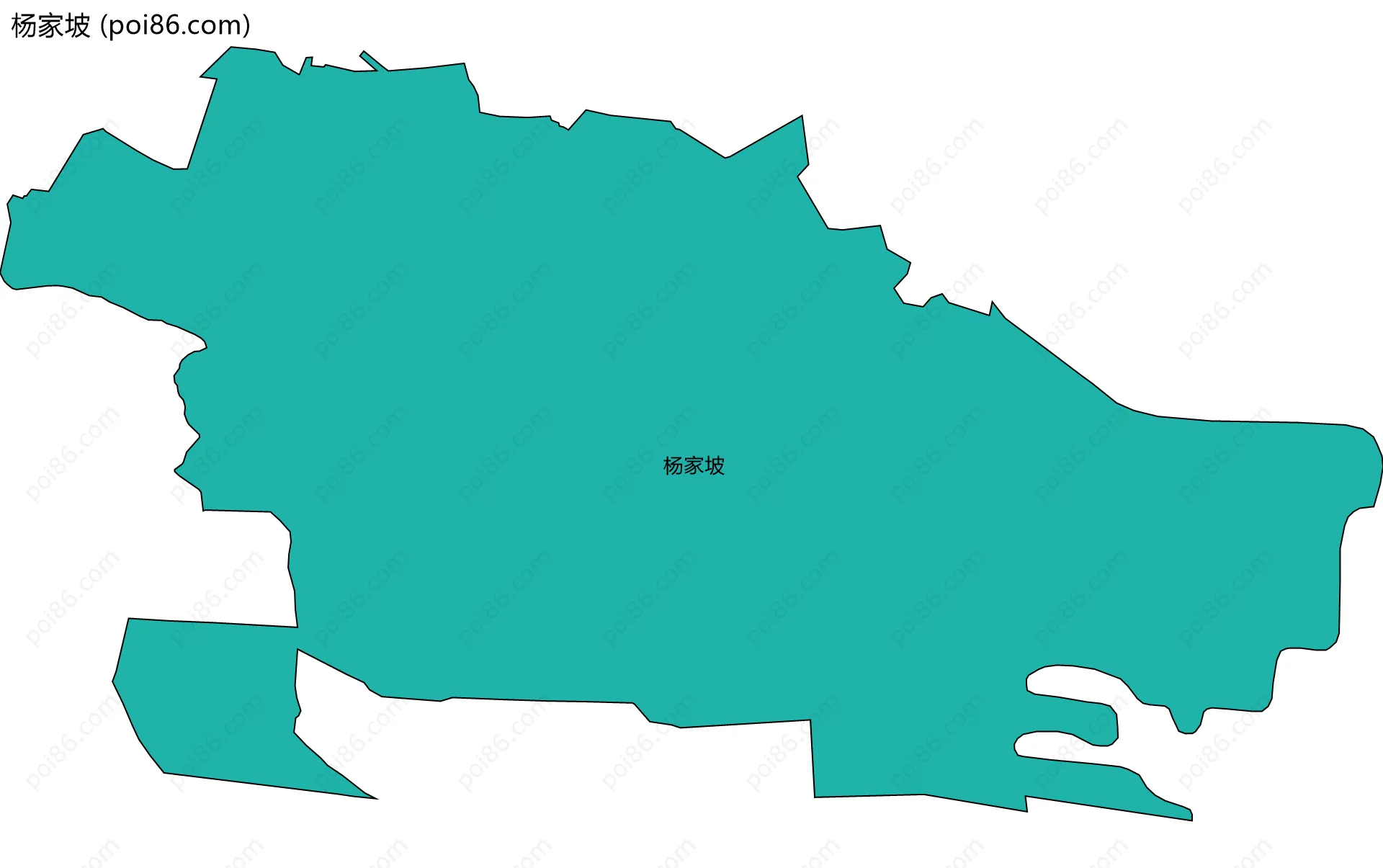 杨家坡边界地图