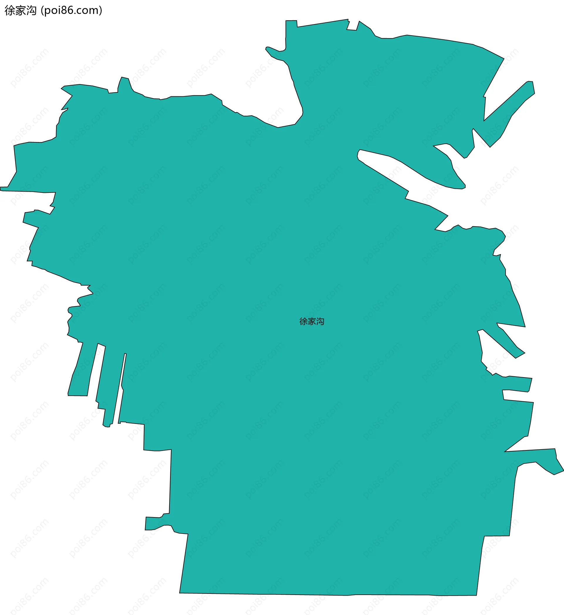 徐家沟边界地图