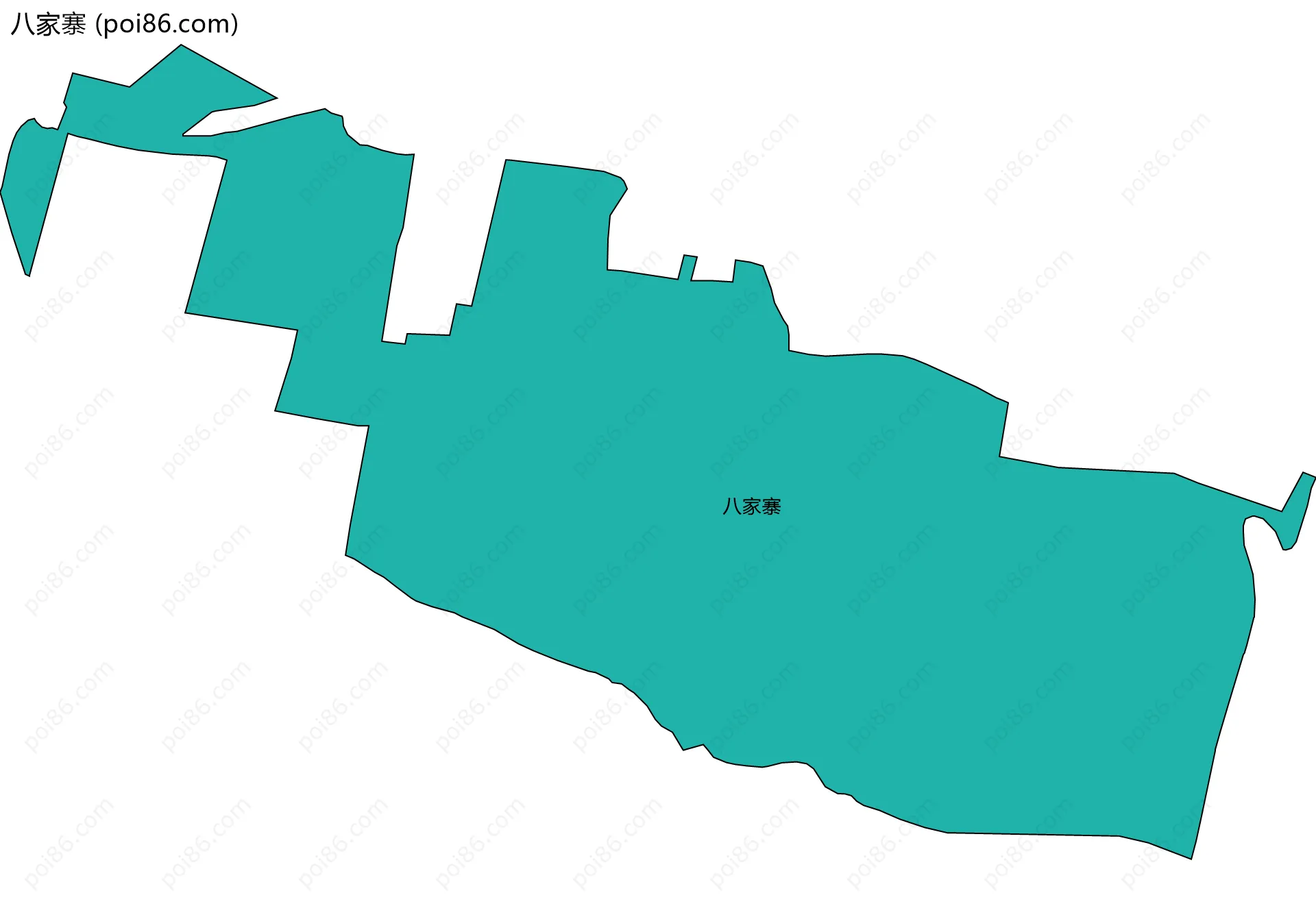 八家寨边界地图